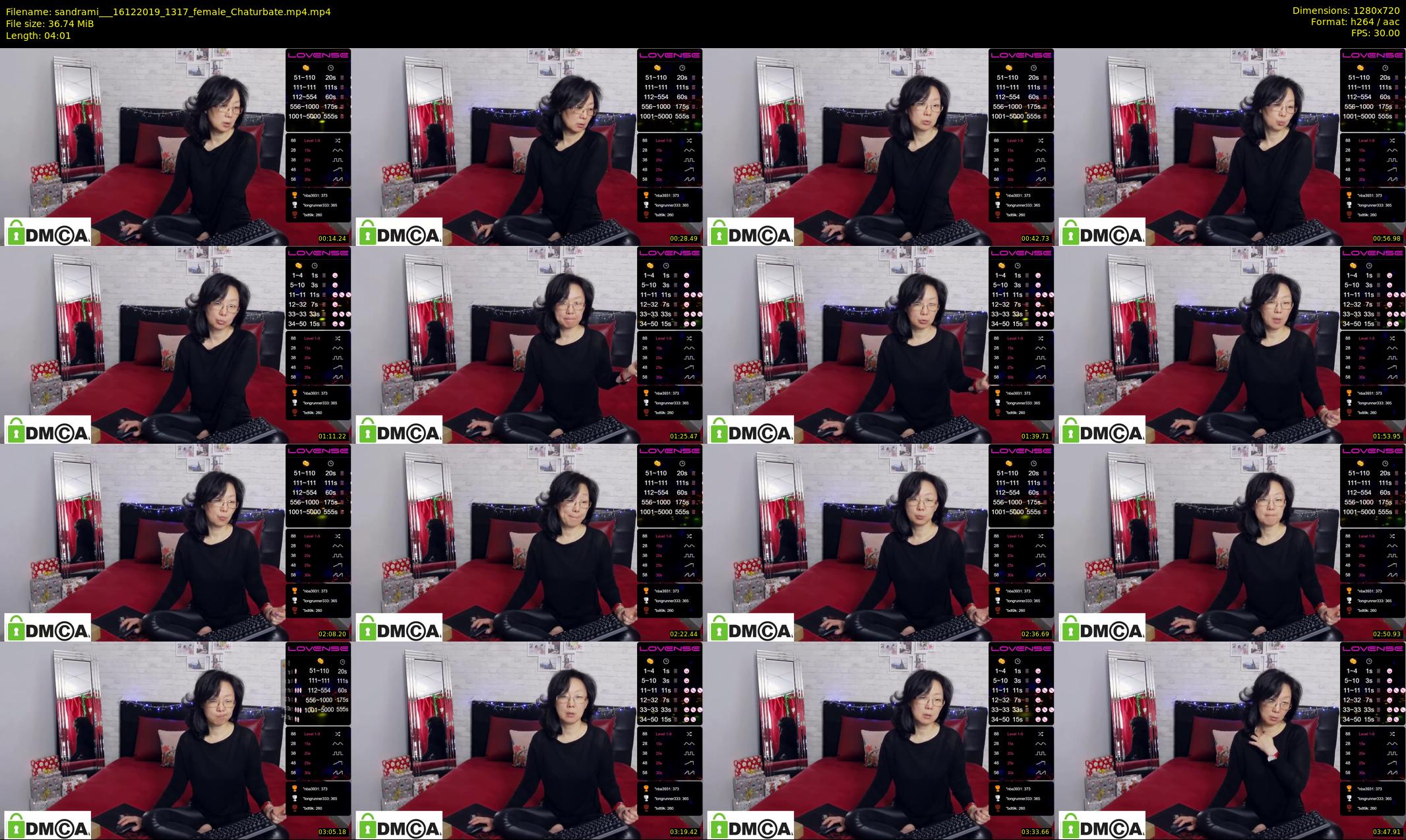 sandrami__ — 5 minute Chaturbate female cam show recording, 720p, Dec 16, 2019