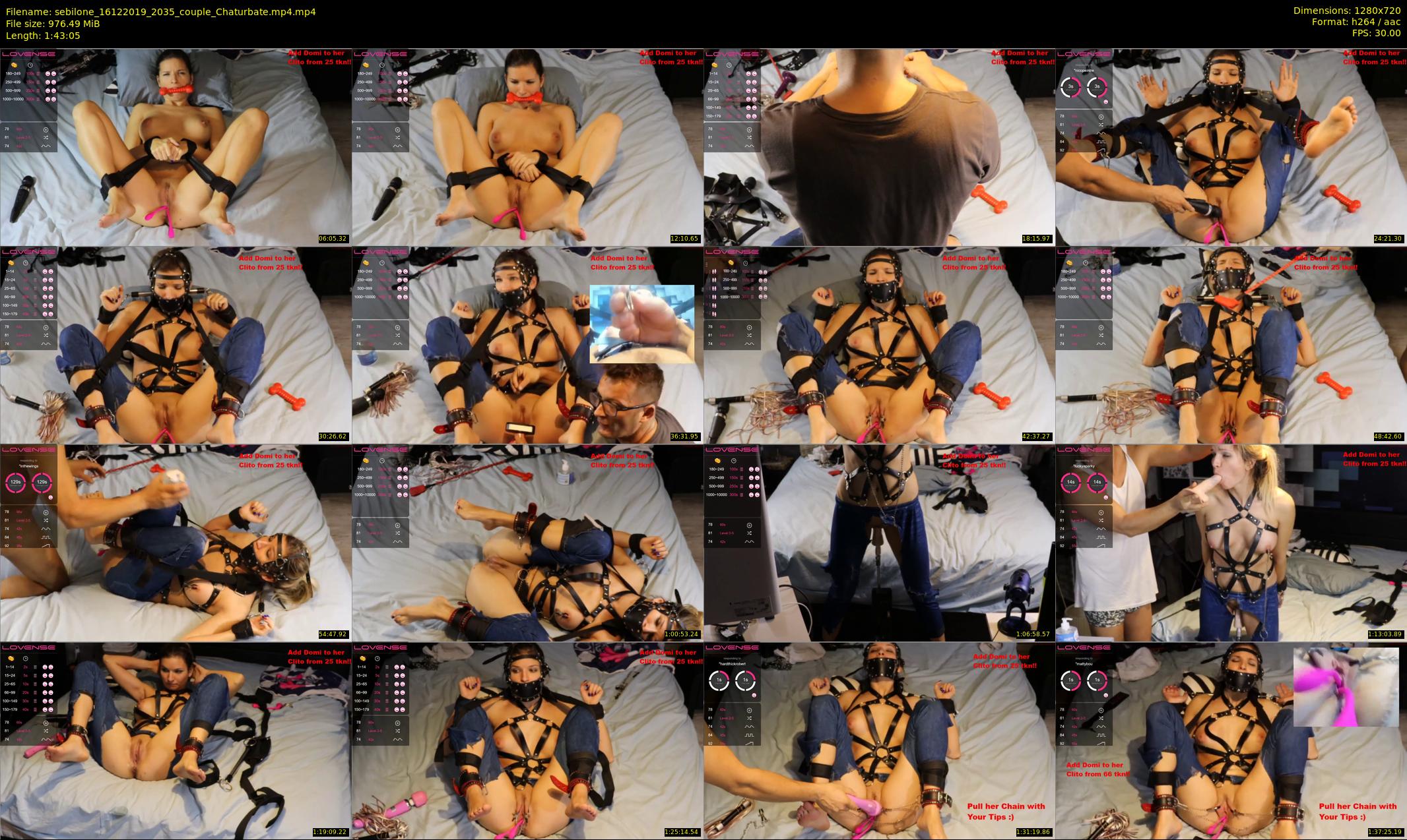 sebilone — 104 minute Chaturbate couple cam show recording, 720p, Dec 16, 2019