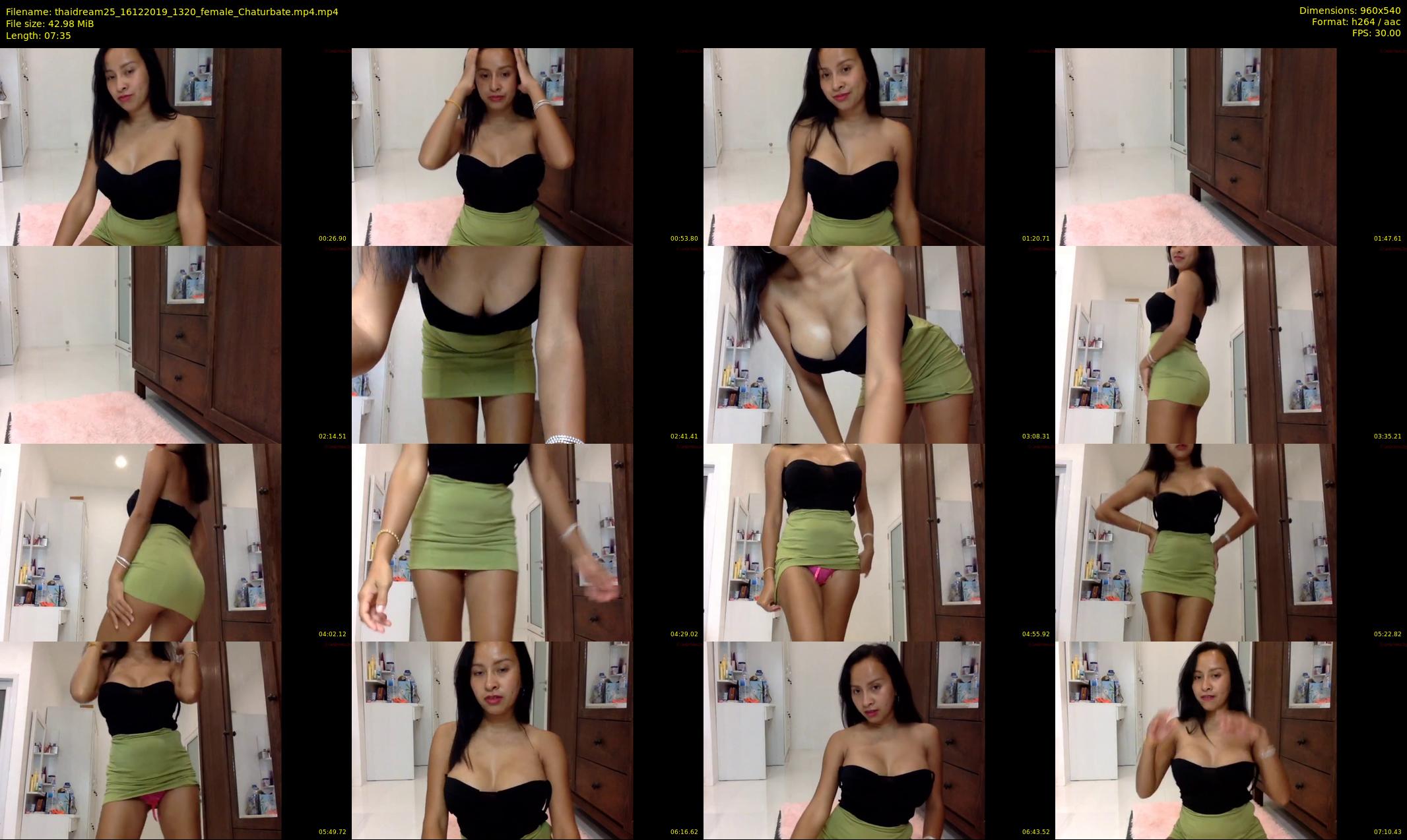 thaidream25 — 8 minute Chaturbate female cam show recording, 480p, Dec 16, 2019