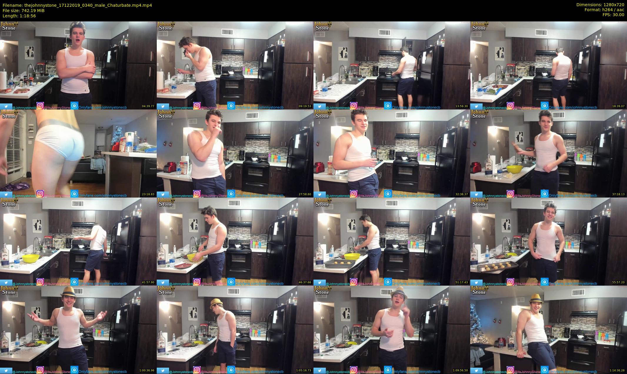 thejohnnystone — 79 minute Chaturbate male cam show recording, 720p, Dec 17, 2019