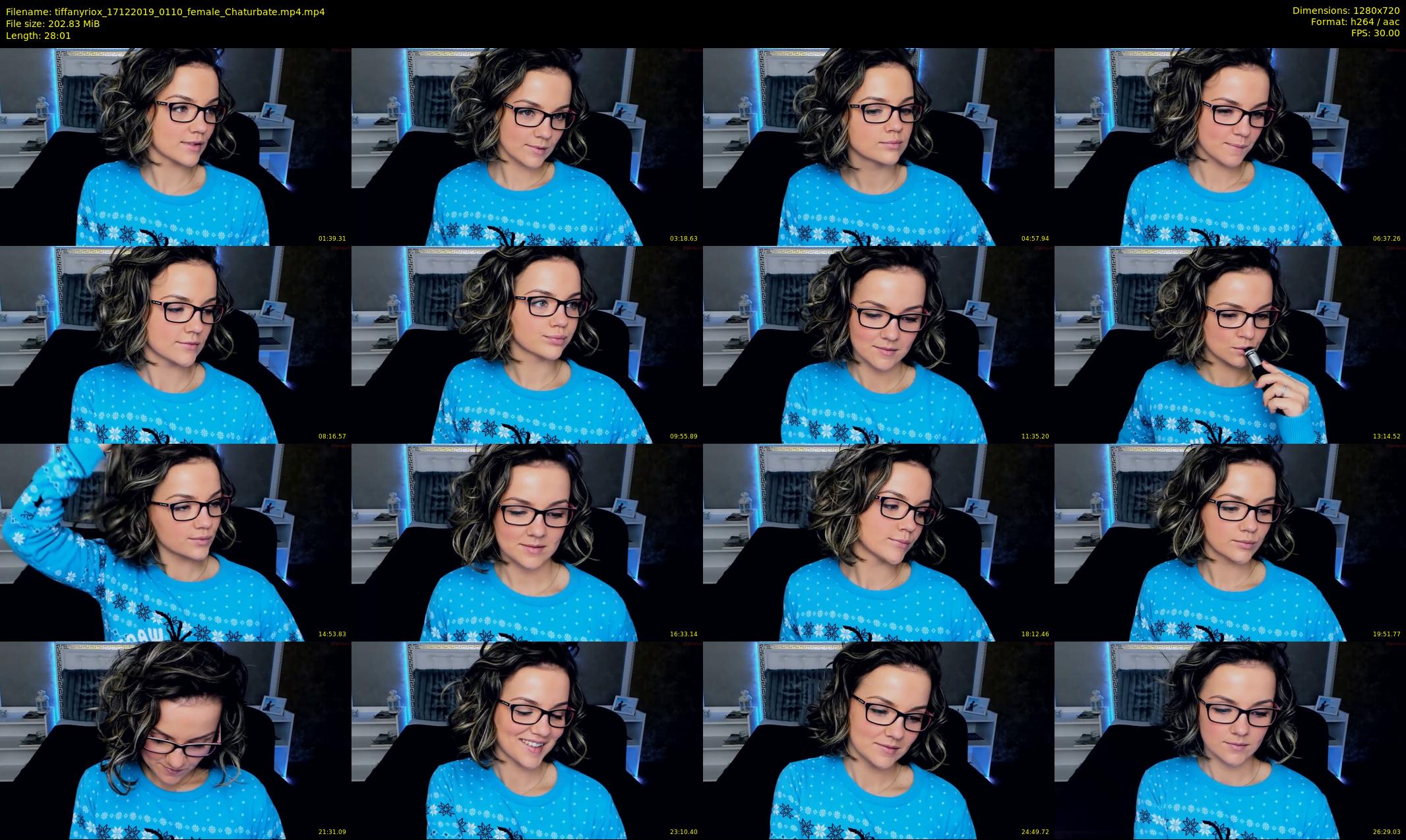 tiffanyriox — 29 minute Chaturbate female cam show recording, 720p, Dec 17, 2019