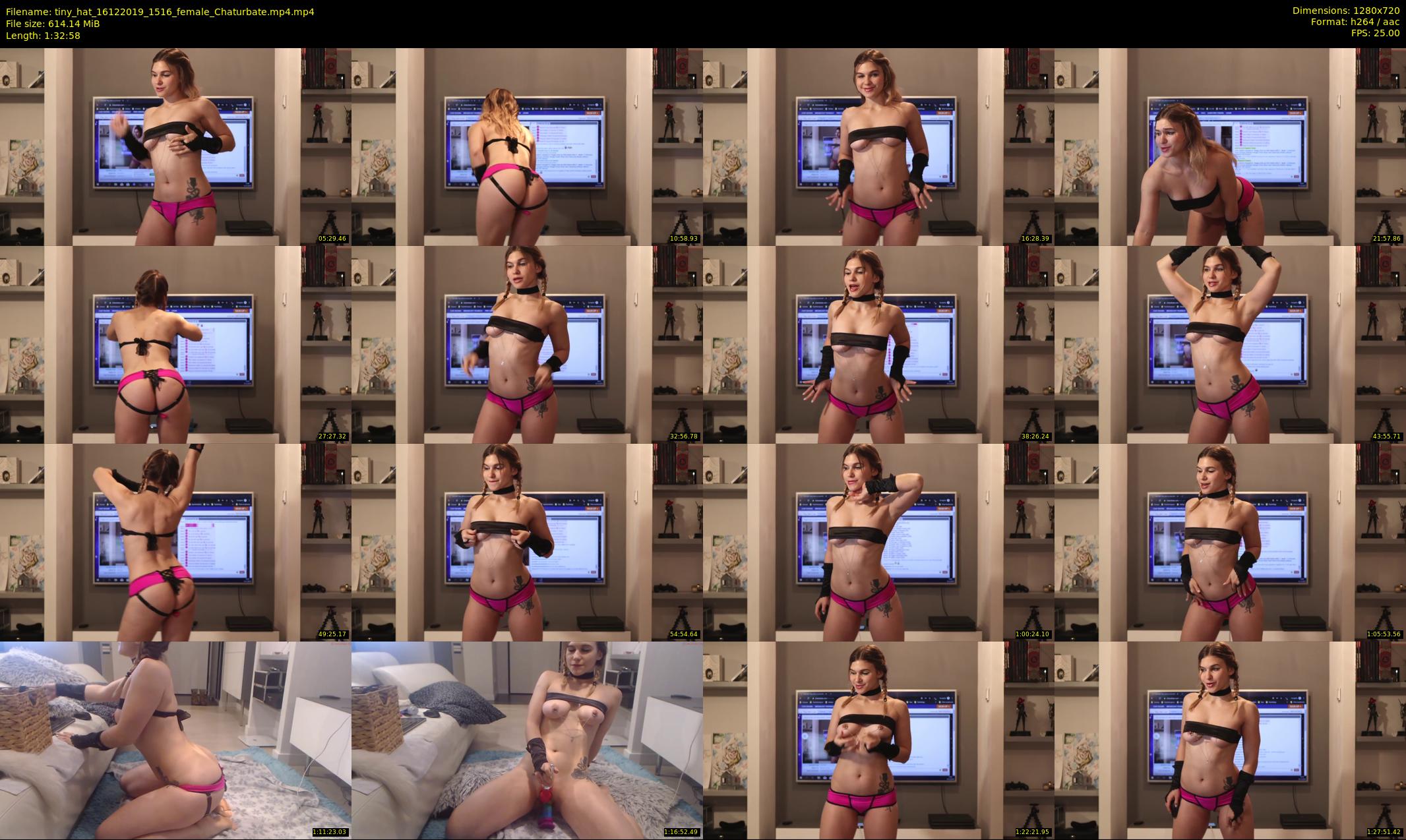 tiny_hat — 93 minute Chaturbate female cam show recording, 720p, Dec 16, 2019