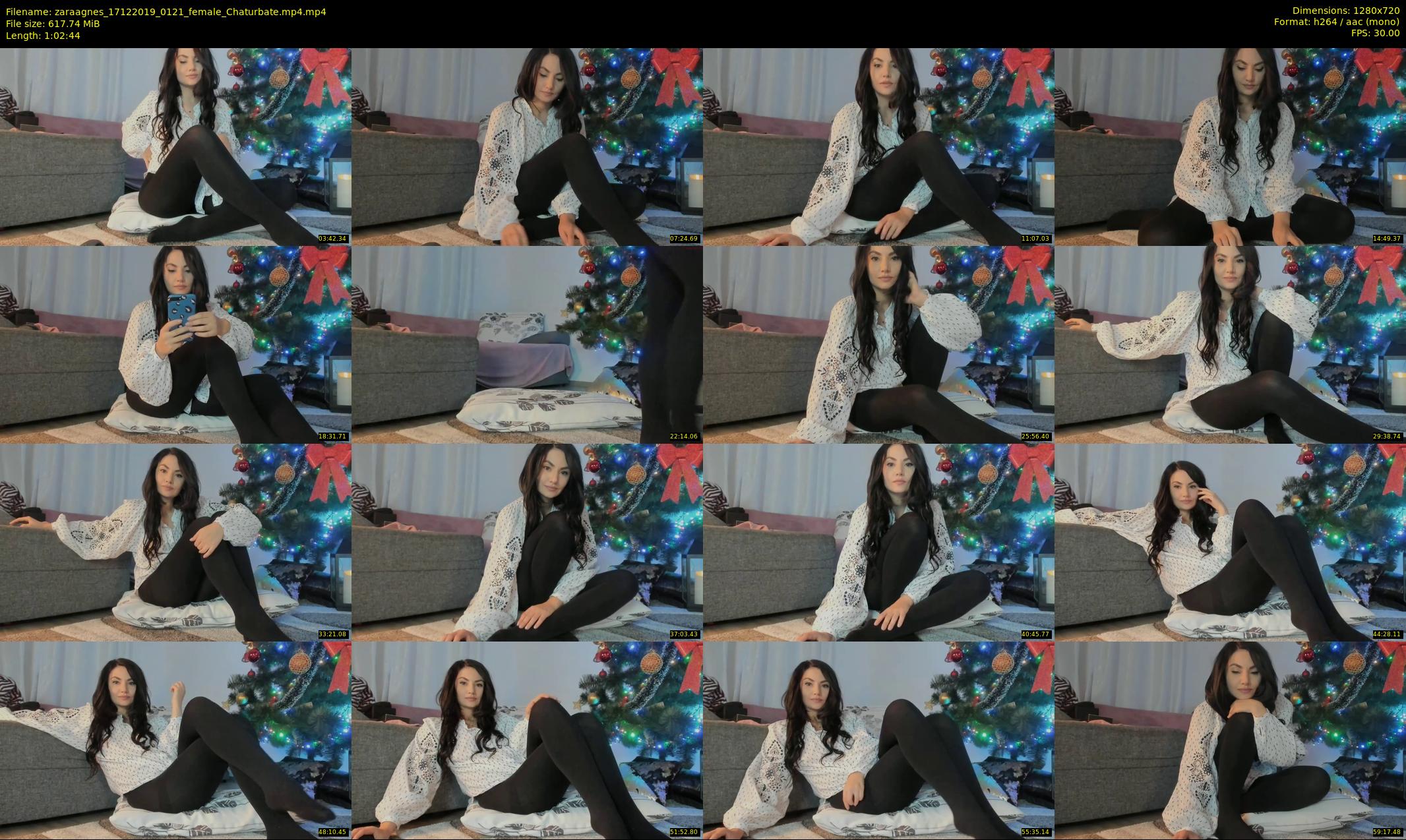 zaraagnes — 63 minute Chaturbate female cam show recording, 720p, Dec 17, 2019