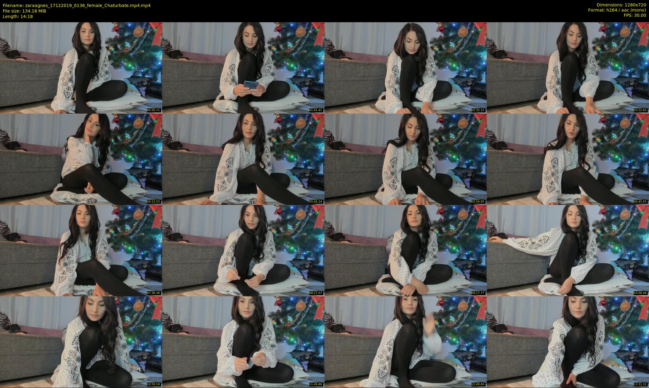 zaraagnes — 15 minute Chaturbate female cam show recording, 720p, Dec 17, 2019