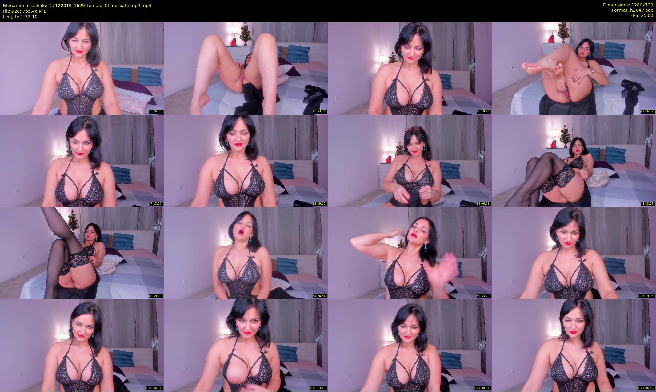 aizashake — 93 minute Chaturbate female cam show recording, 720p, Dec 17, 2019