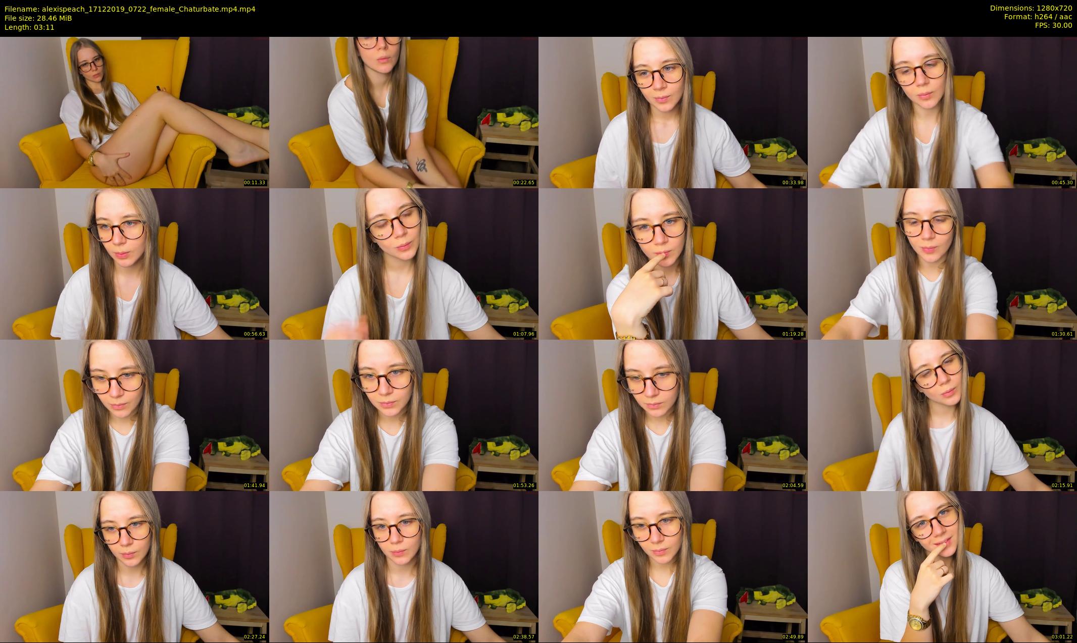 alexispeach — 4 minute Chaturbate female cam show recording, 720p, Dec 17, 2019