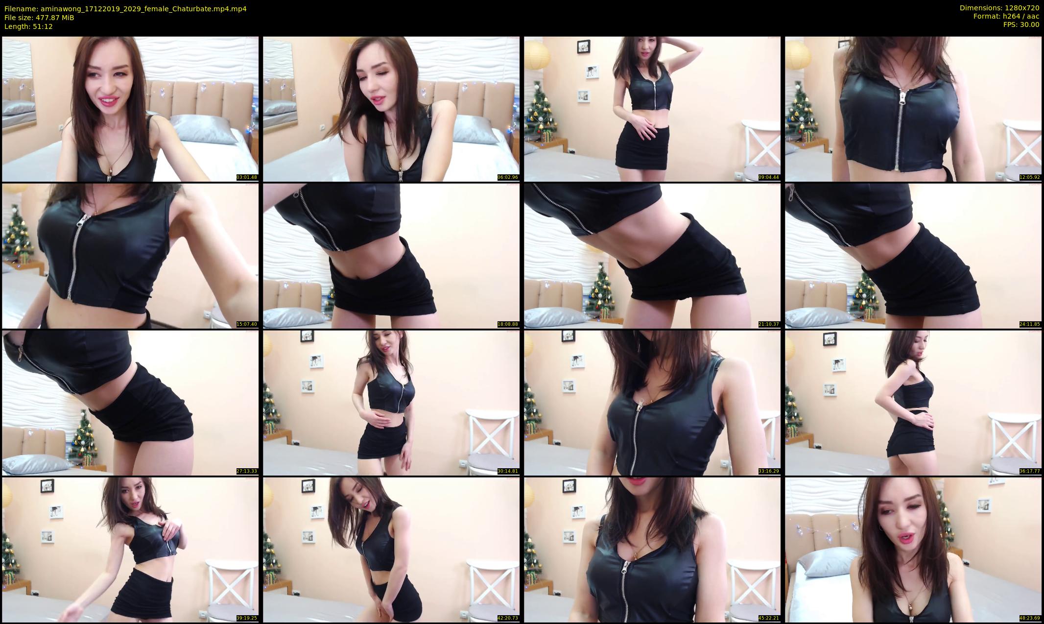 aminawong — 52 minute Chaturbate female cam show recording, 720p, Dec 17, 2019