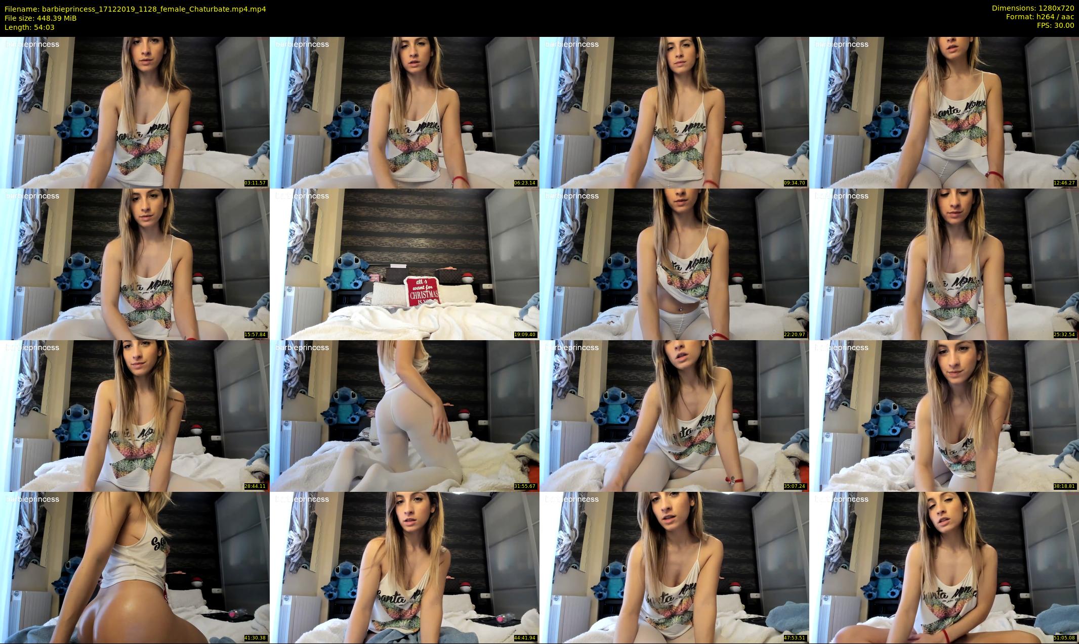 barbieprincess — 55 minute Chaturbate female cam show recording, 720p, Dec 17, 2019