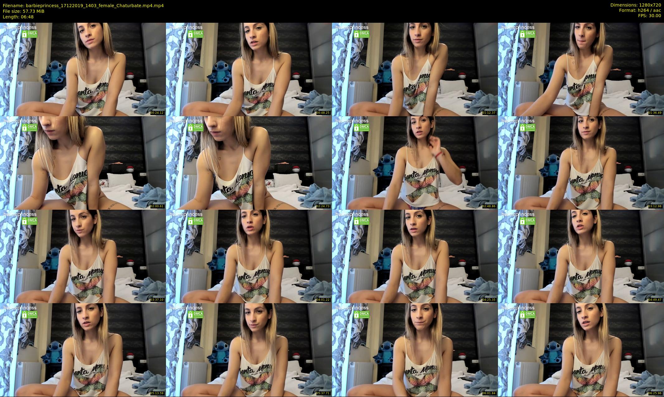 barbieprincess — 7 minute Chaturbate female cam show recording, 720p, Dec 17, 2019