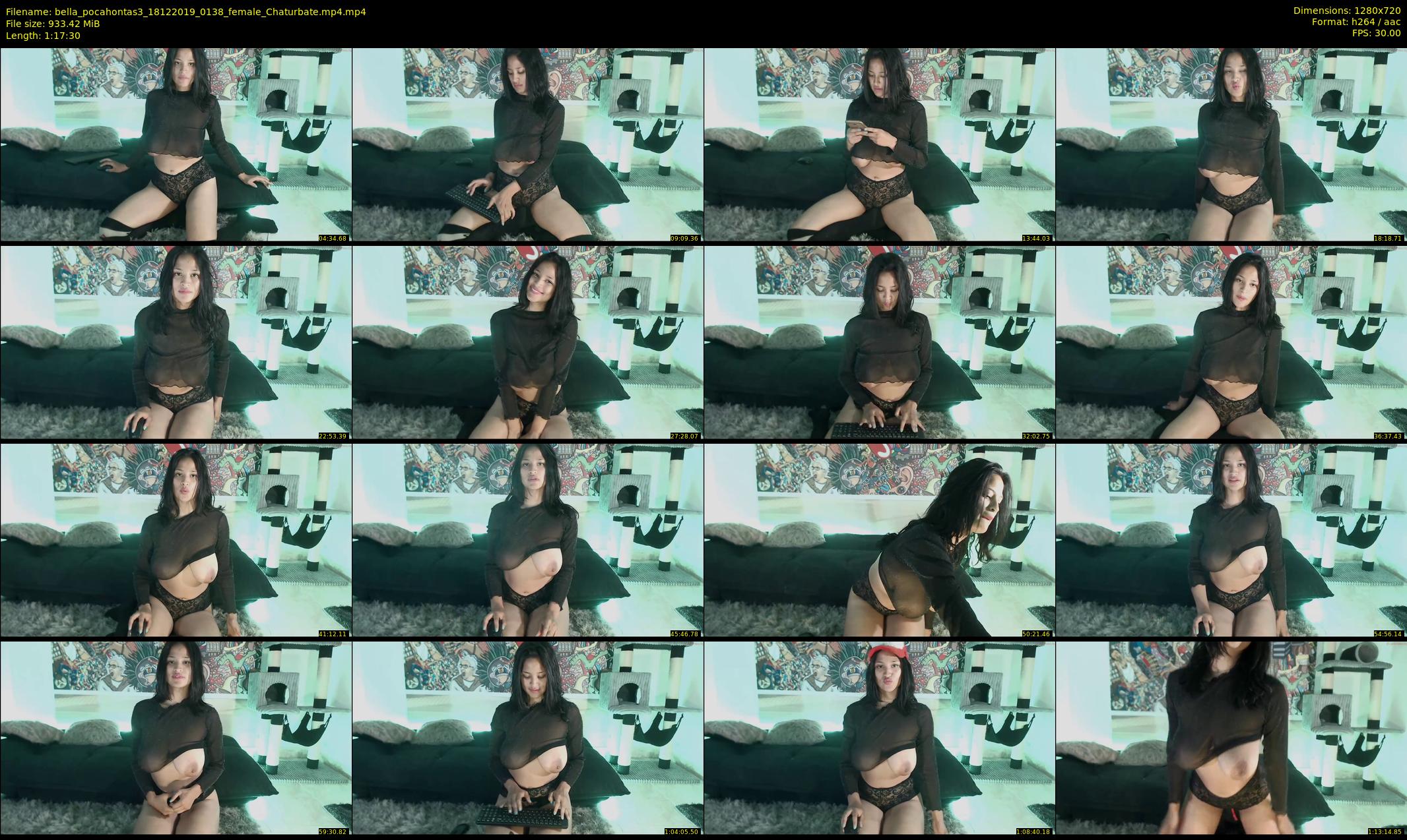 bella_pocahontas3 — 78 minute Chaturbate female cam show recording, 720p, Dec 18, 2019
