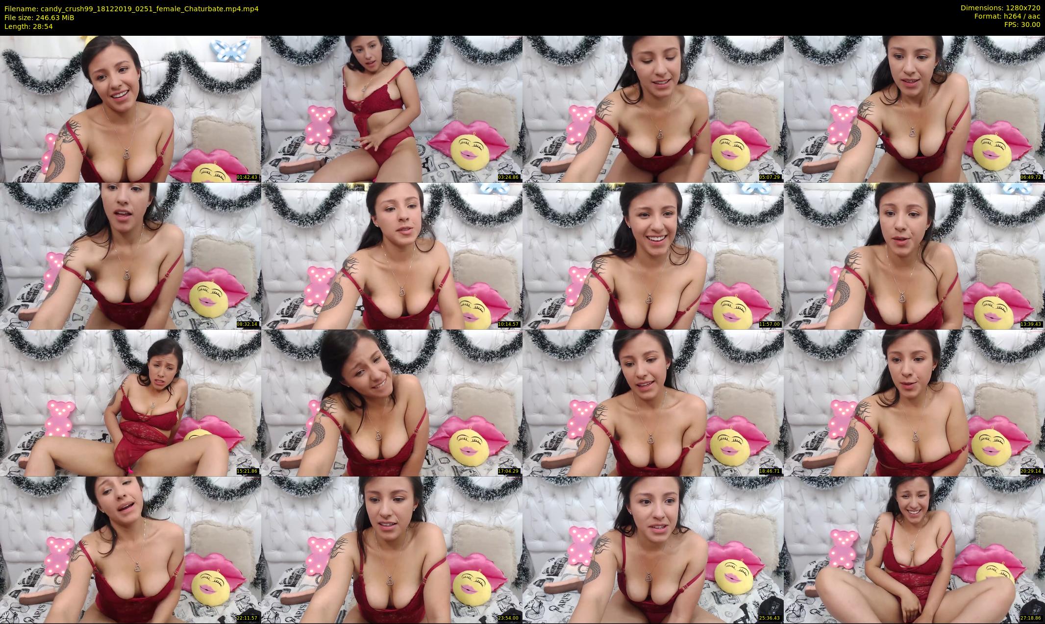 candy_crush99 — 29 minute Chaturbate female cam show recording, 720p, Dec 18, 2019