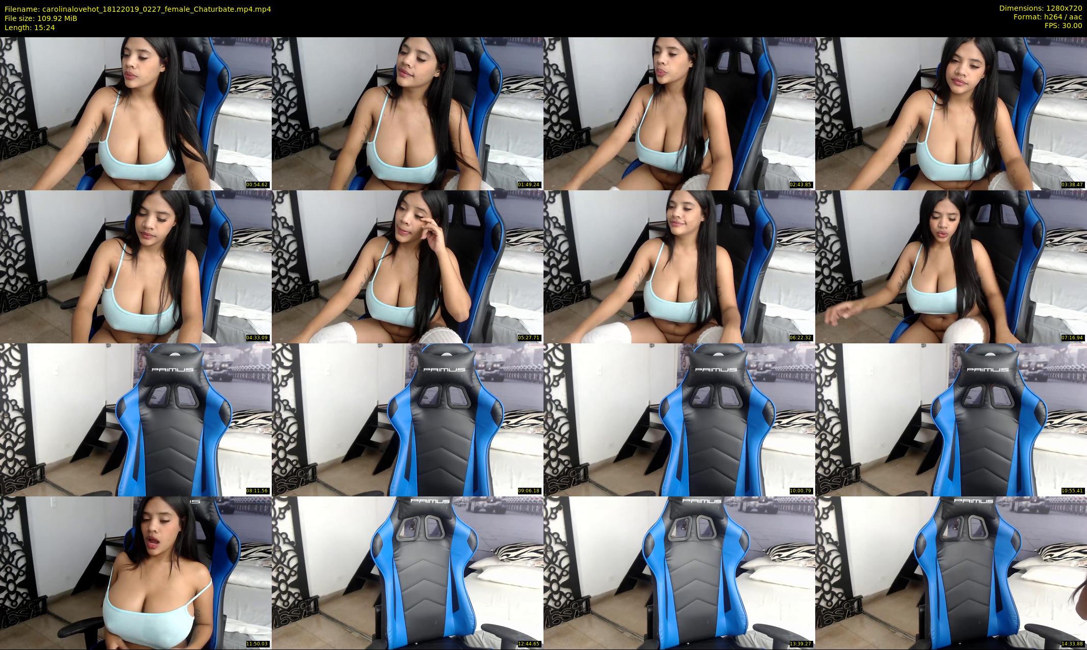 carolinalovehot — 16 minute Chaturbate female cam show recording, 720p, Dec 18, 2019