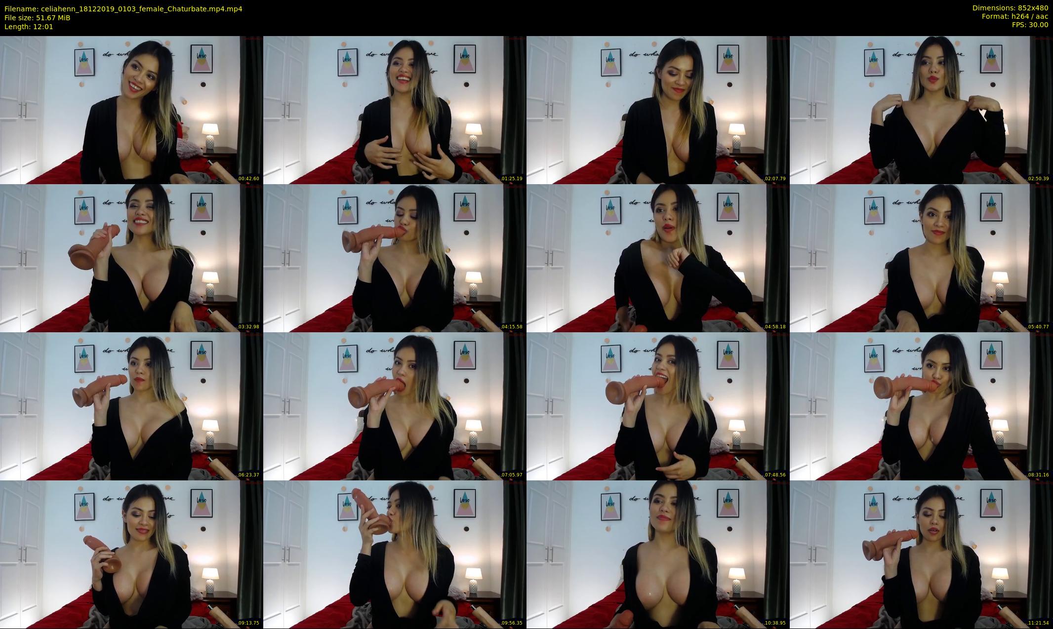 celiahenn — 13 minute Chaturbate female cam show recording, 480p, Dec 18, 2019