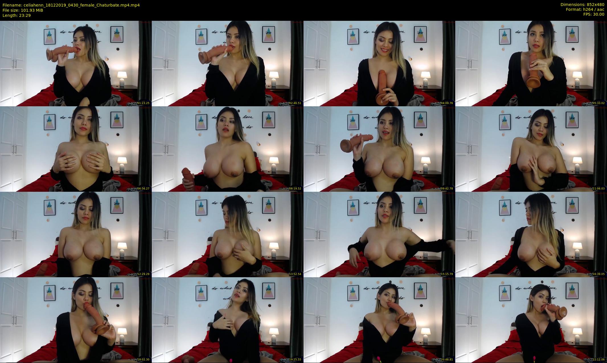 celiahenn — 24 minute Chaturbate female cam show recording, 480p, Dec 18, 2019