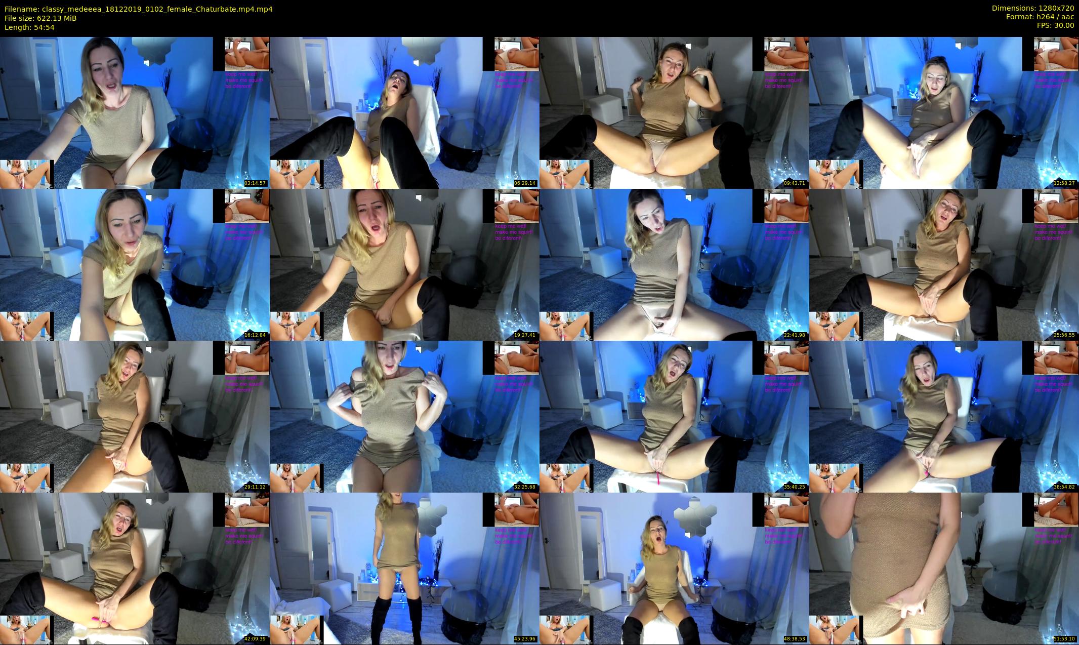 classy_medeeea — 55 minute Chaturbate female cam show recording, 720p, Dec 18, 2019