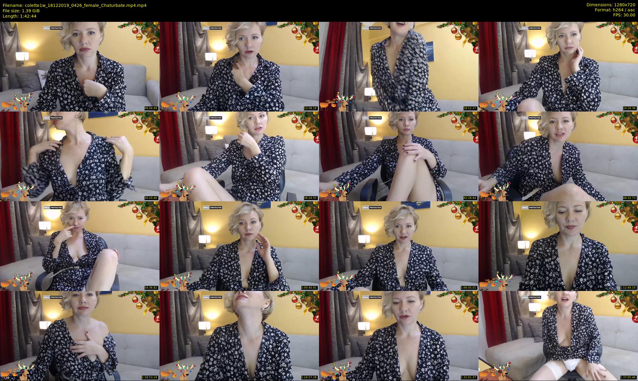 colette1w — 103 minute Chaturbate female cam show recording, 720p, Dec 18, 2019
