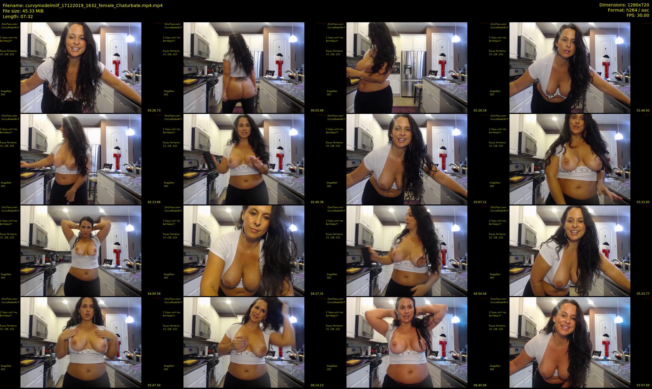 curvymodelmilf — 8 minute Chaturbate female cam show recording, 720p, Dec 17, 2019