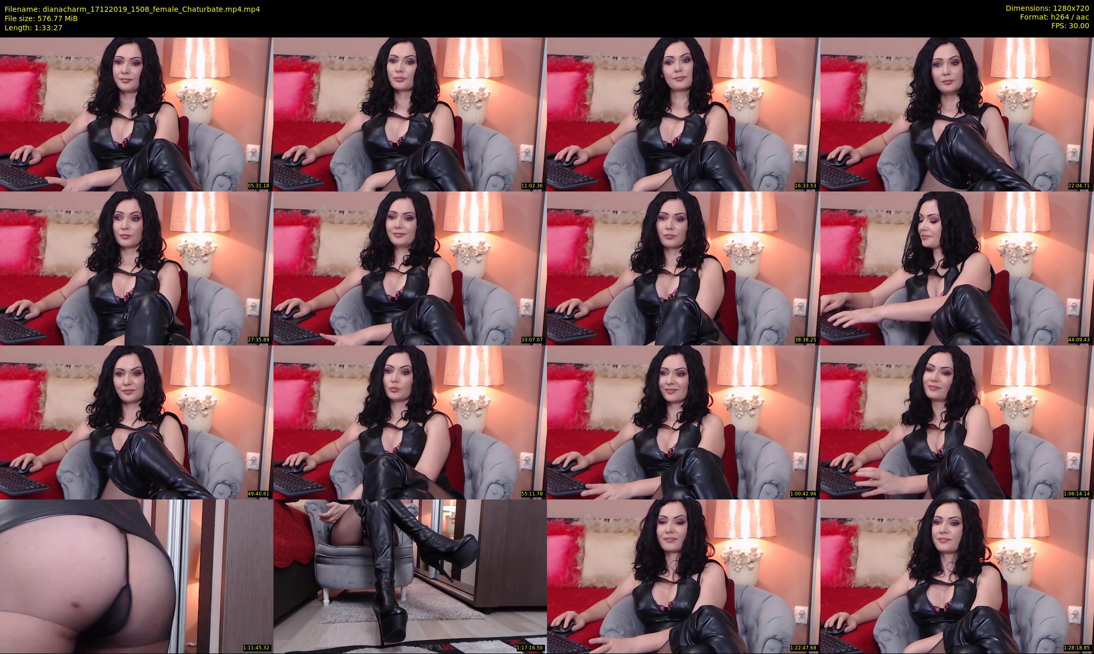 dianacharm — 94 minute Chaturbate female cam show recording, 720p, Dec 17, 2019