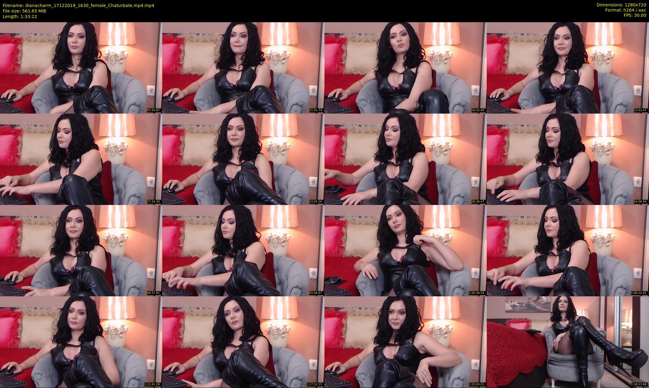 dianacharm — 94 minute Chaturbate female cam show recording, 720p, Dec 17, 2019