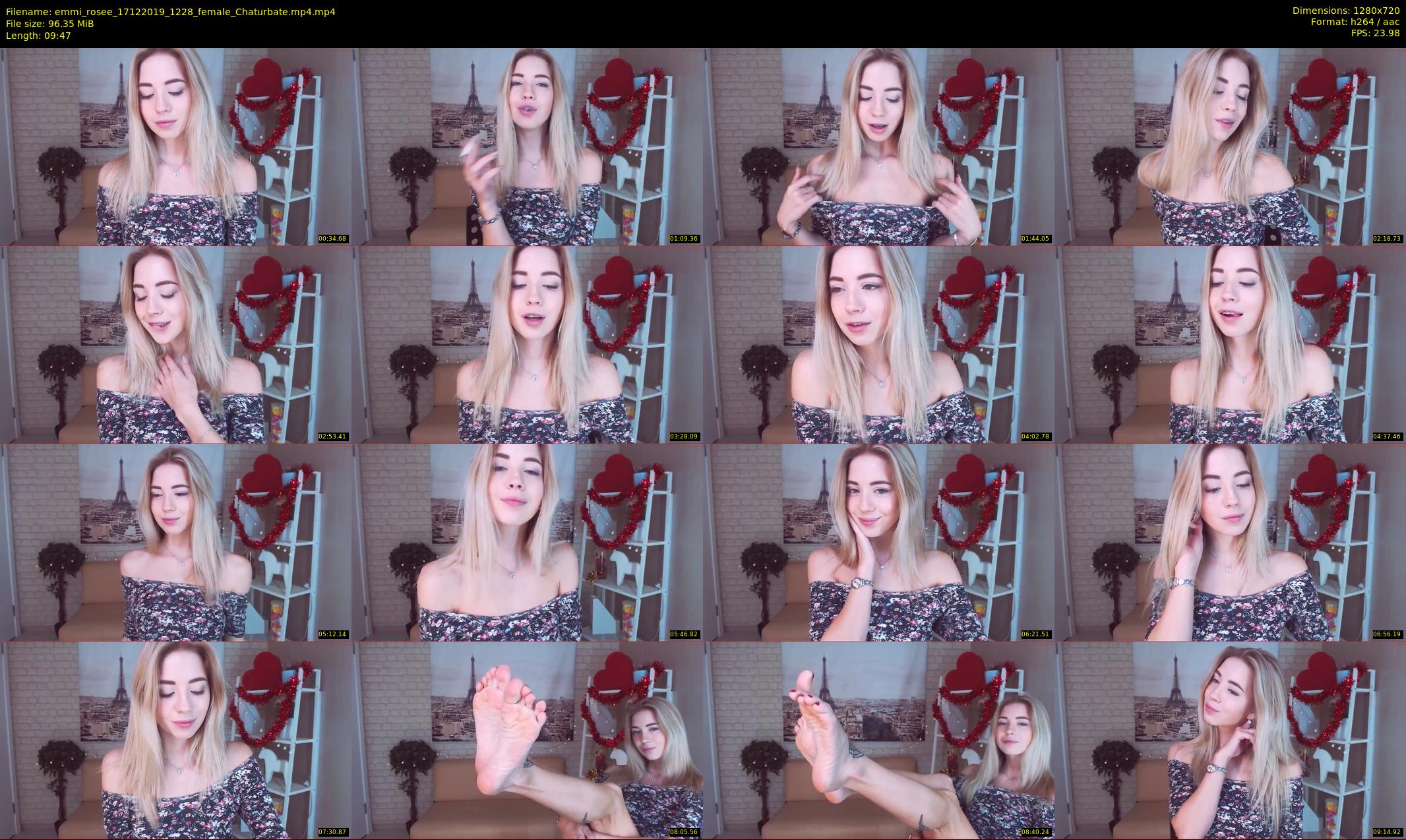 emmi_rosee — 10 minute Chaturbate female cam show recording, 720p, Dec 17, 2019