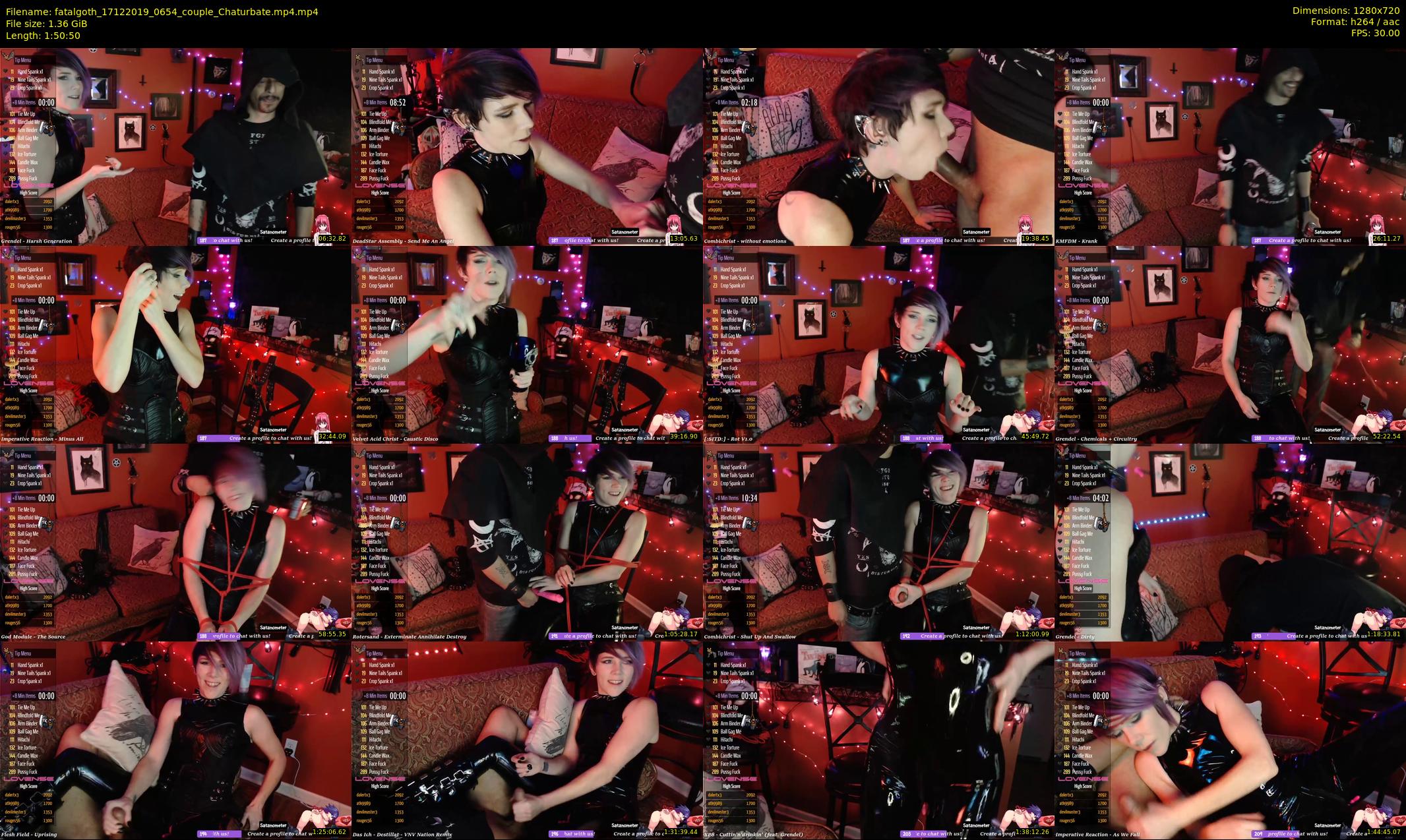 fatalgoth — 111 minute Chaturbate couple cam show recording, 720p, Dec 17, 2019