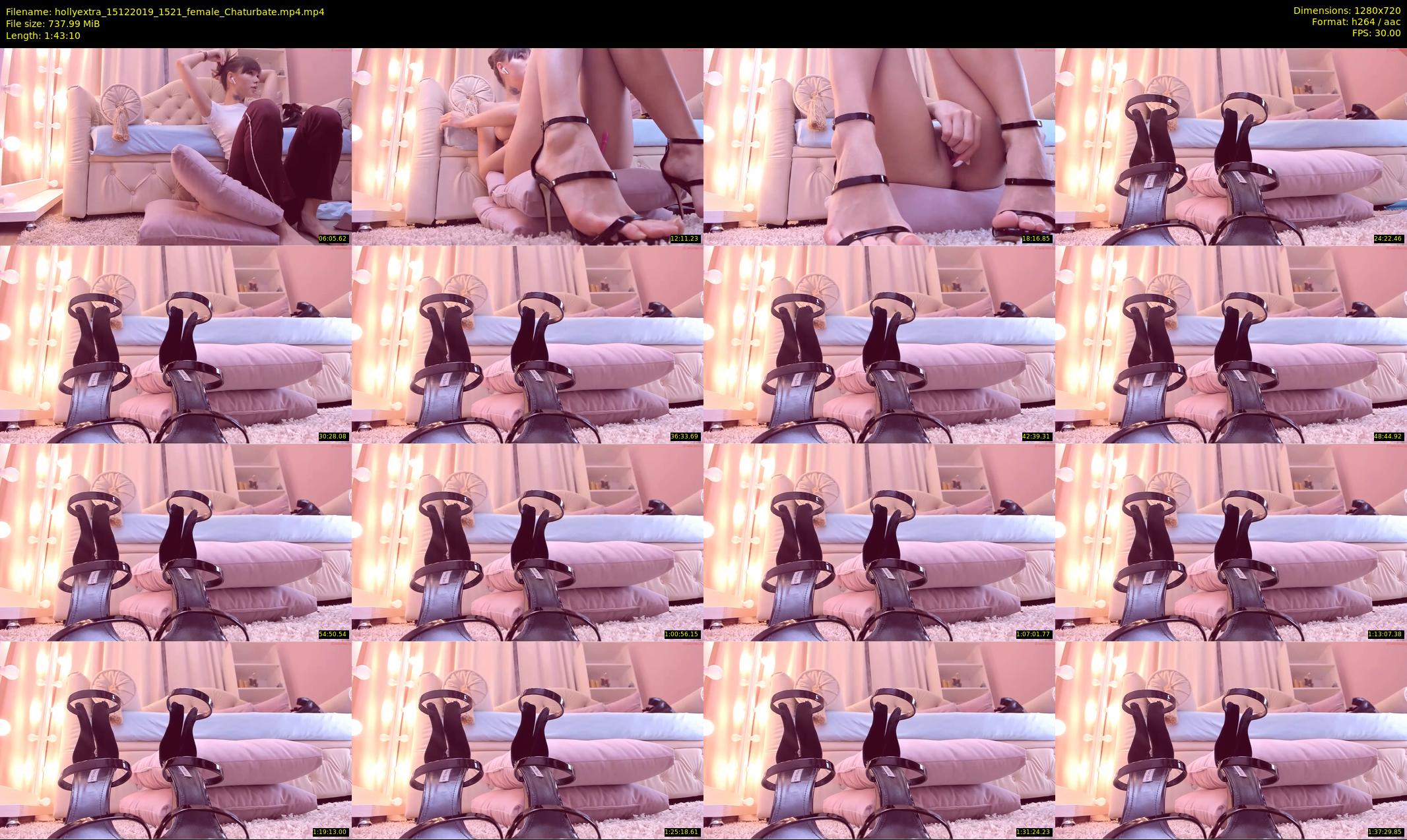 hollyextra — 104 minute Chaturbate female cam show recording, 720p, Dec 15, 2019