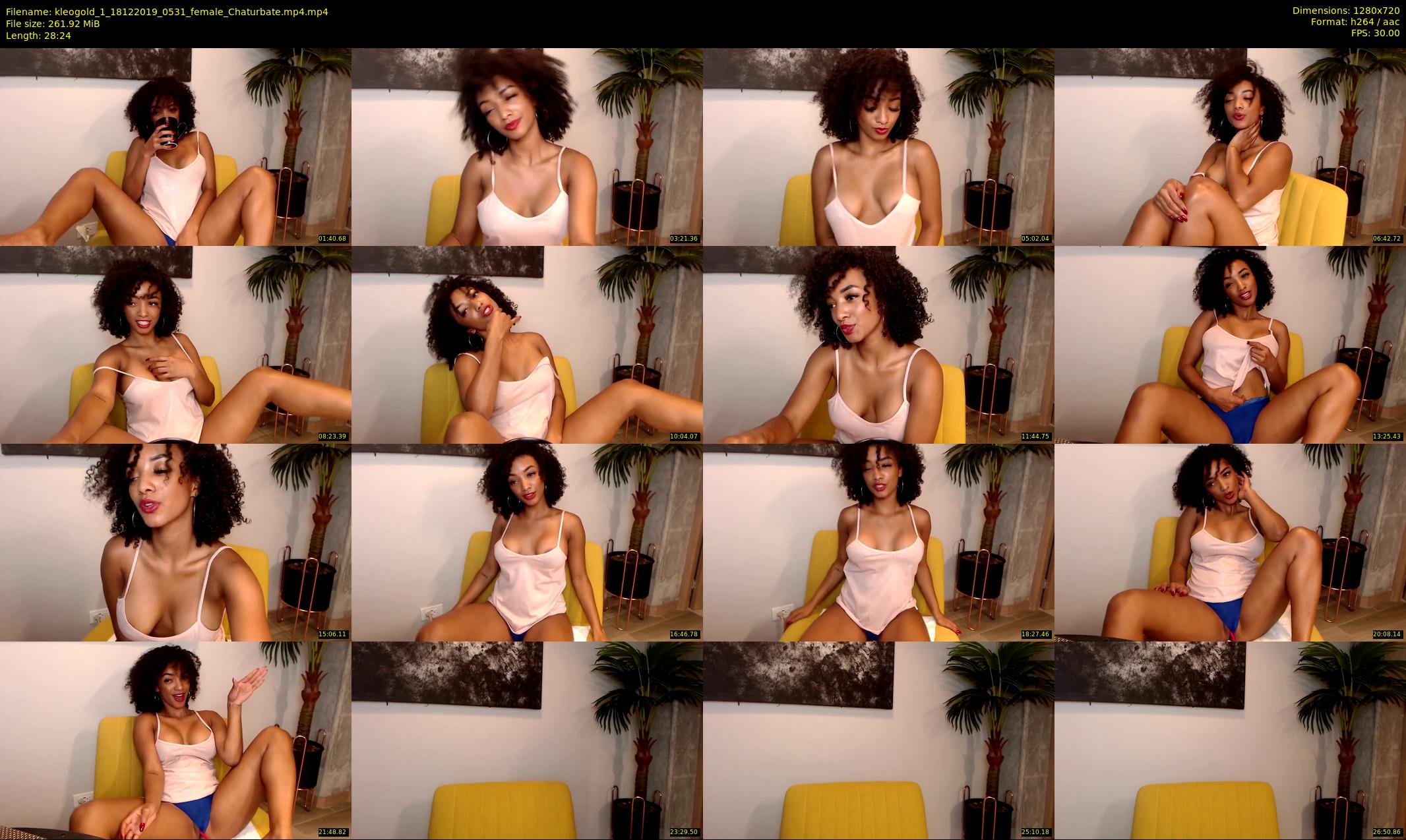 kleogold_1 — 29 minute Chaturbate female cam show recording, 720p, Dec 18, 2019
