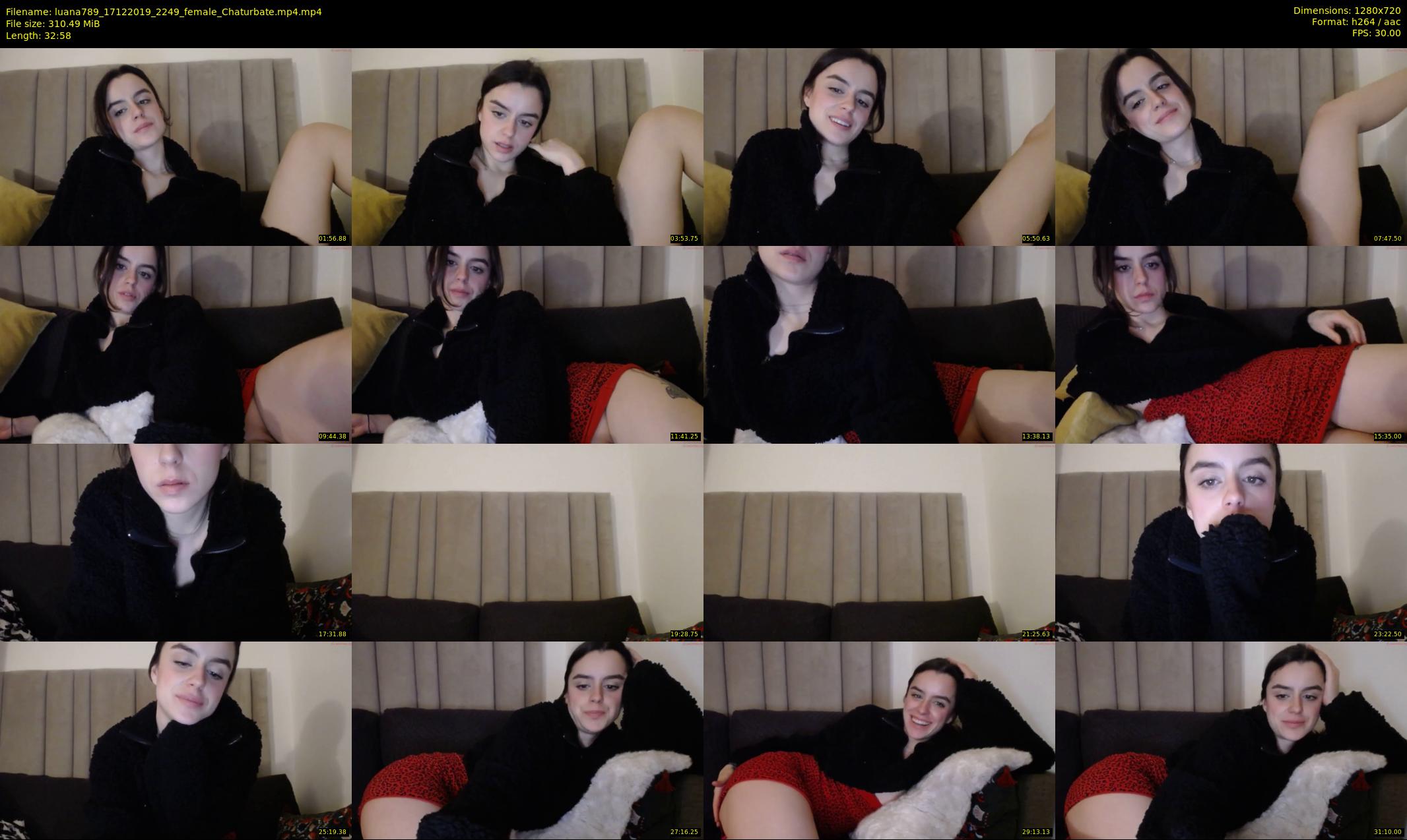 luana789 — 33 minute Chaturbate female cam show recording, 720p, Dec 17, 2019