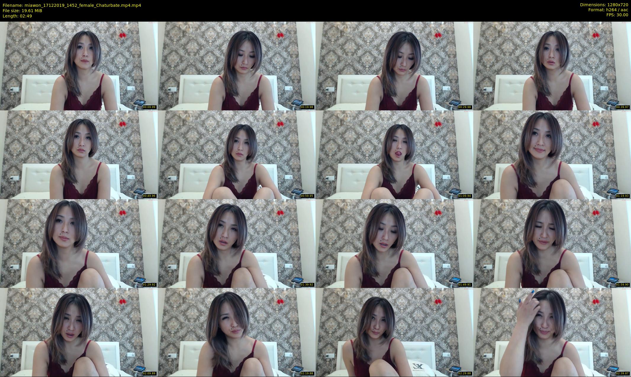 miawon — 3 minute Chaturbate female cam show recording, 720p, Dec 17, 2019