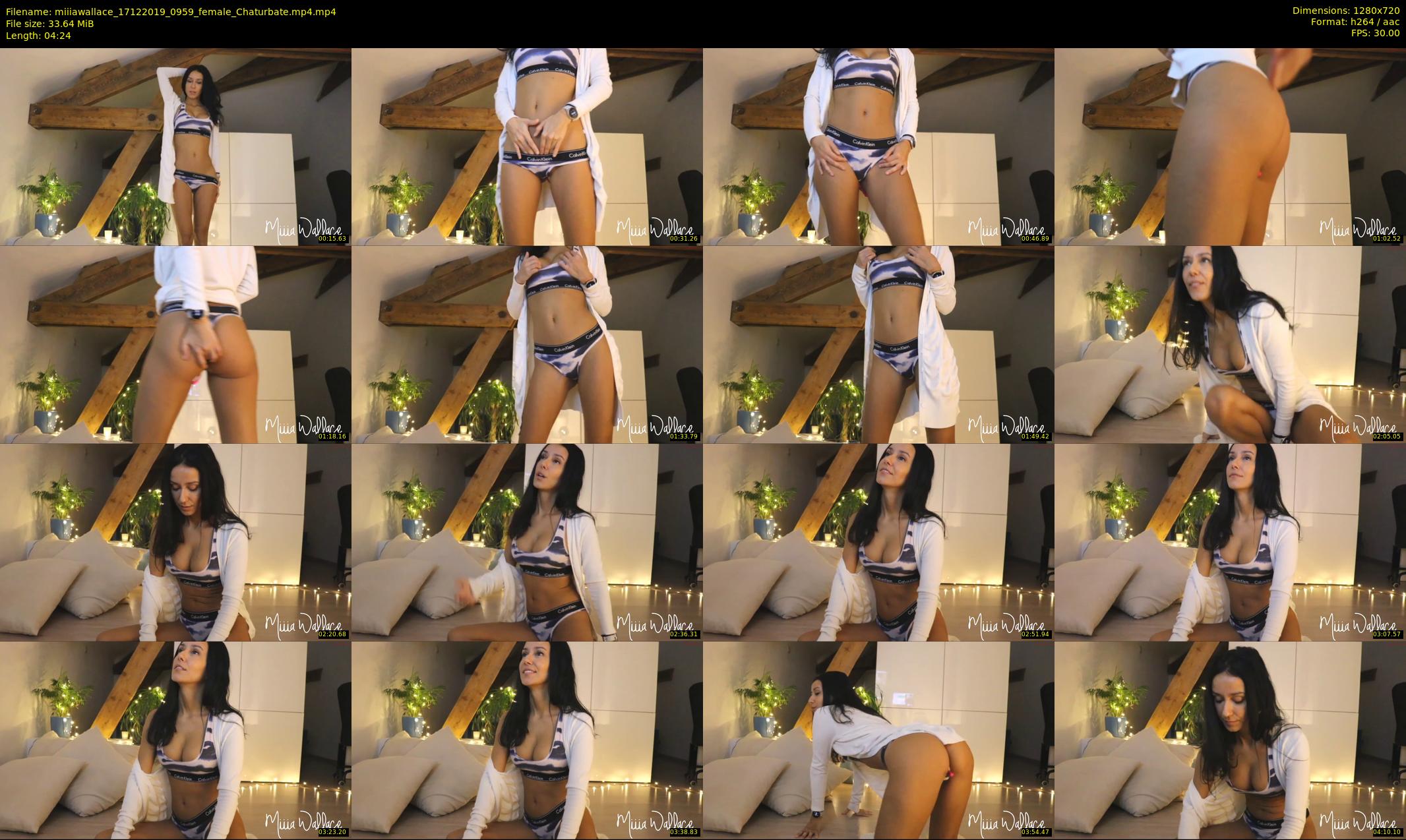 miiiawallace — 5 minute Chaturbate female cam show recording, 720p, Dec 17, 2019