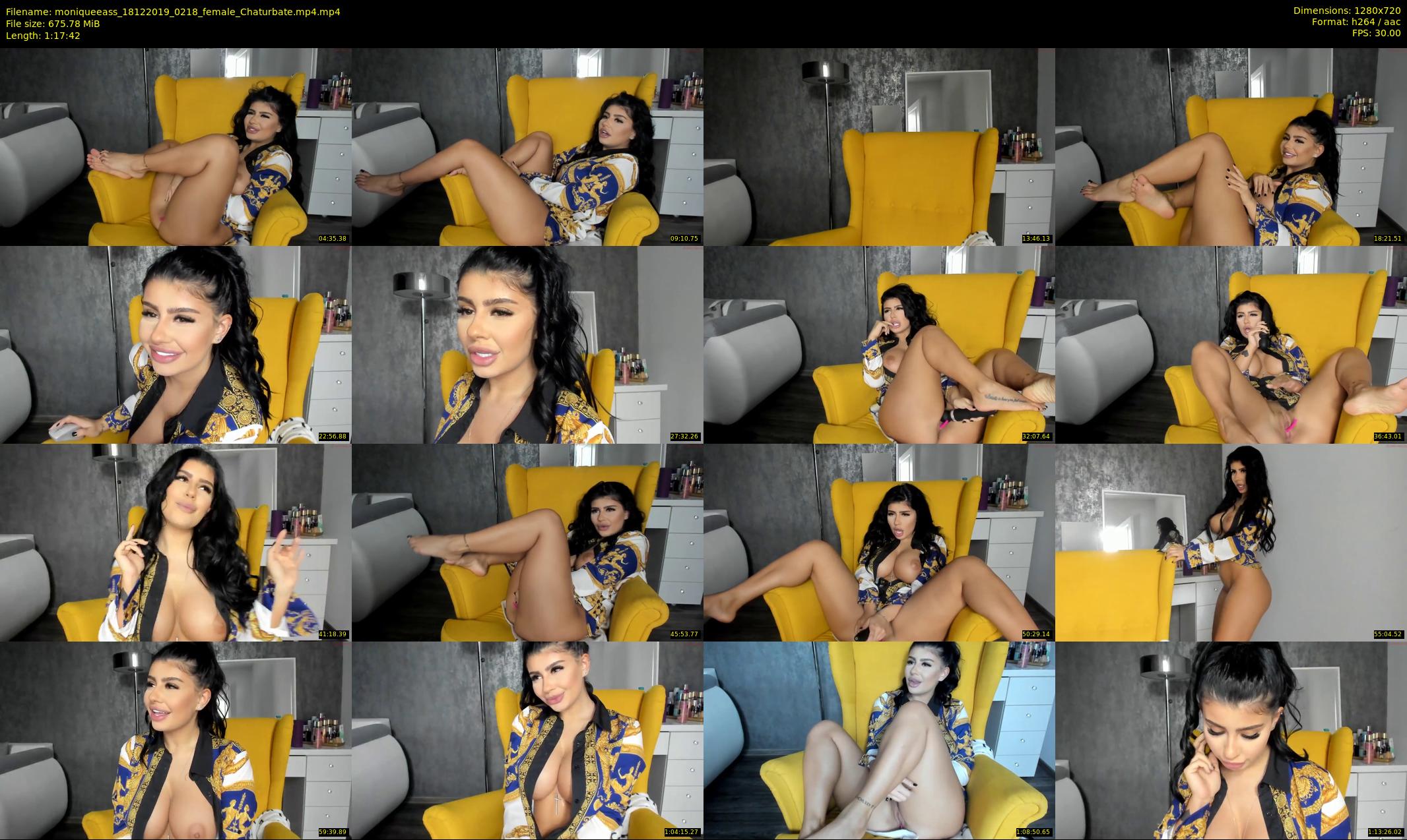 moniqueeass — 78 minute Chaturbate female cam show recording, 720p, Dec 18, 2019