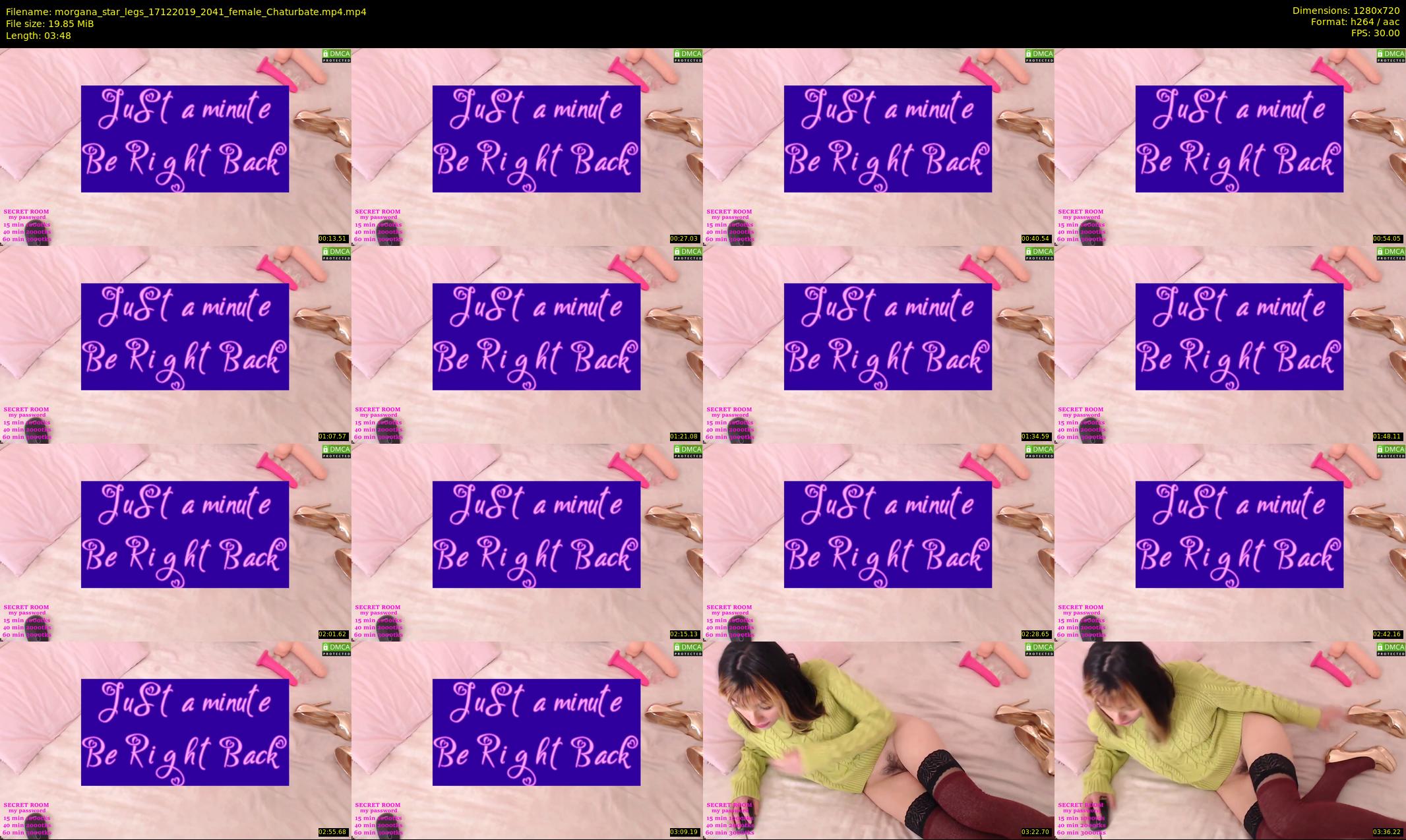 morgana_star_legs — 4 minute Chaturbate female cam show recording, 720p, Dec 17, 2019