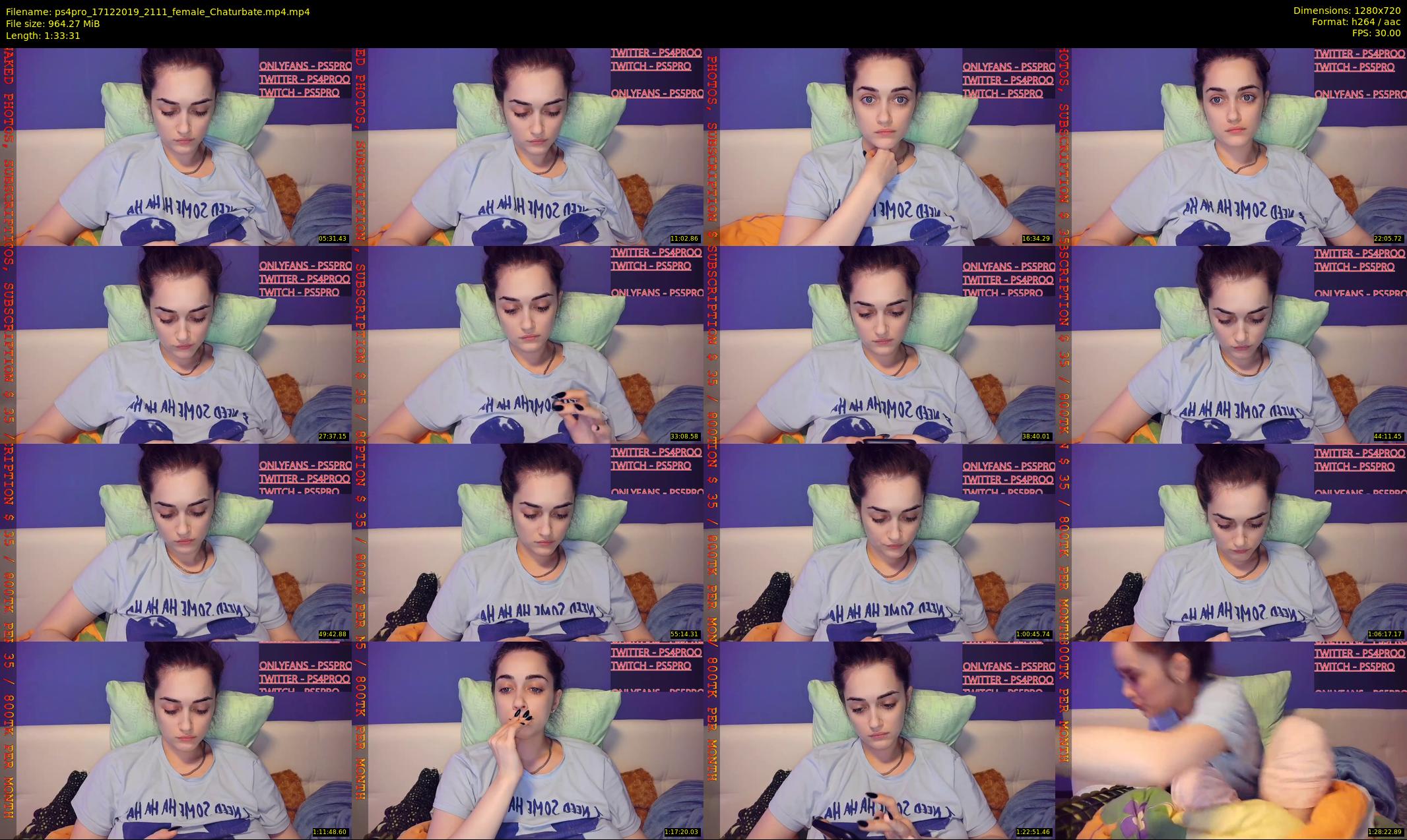 ps4pro — 94 minute Chaturbate female cam show recording, 720p, Dec 17, 2019