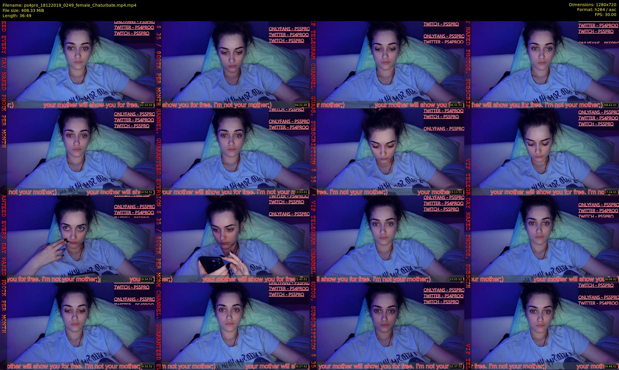 ps4pro — 37 minute Chaturbate female cam show recording, 720p, Dec 18, 2019