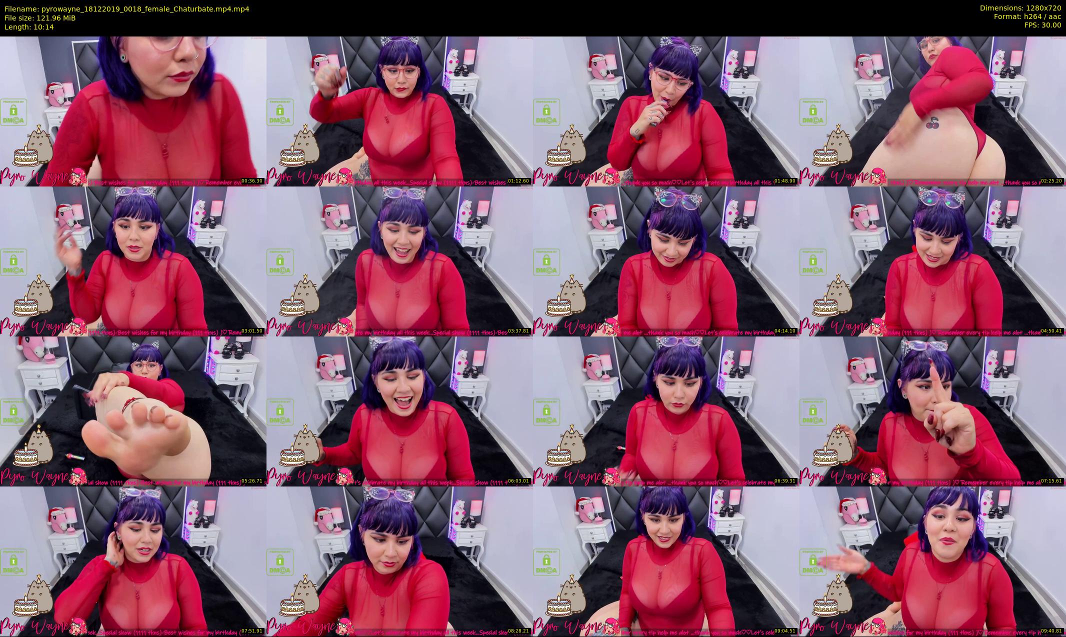 pyrowayne — 11 minute Chaturbate female cam show recording, 720p, Dec 18, 2019