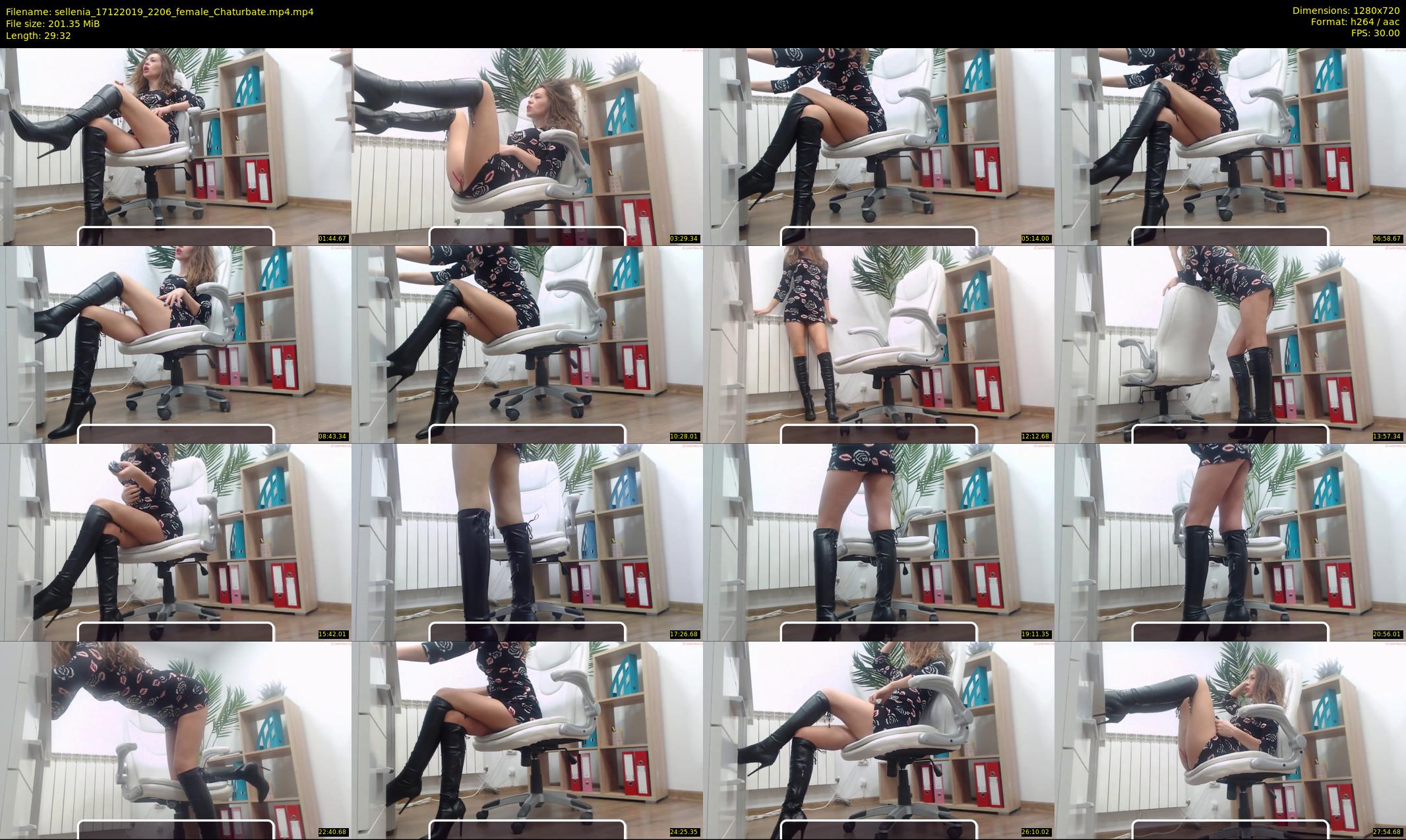 sellenia — 30 minute Chaturbate female cam show recording, 720p, Dec 17, 2019