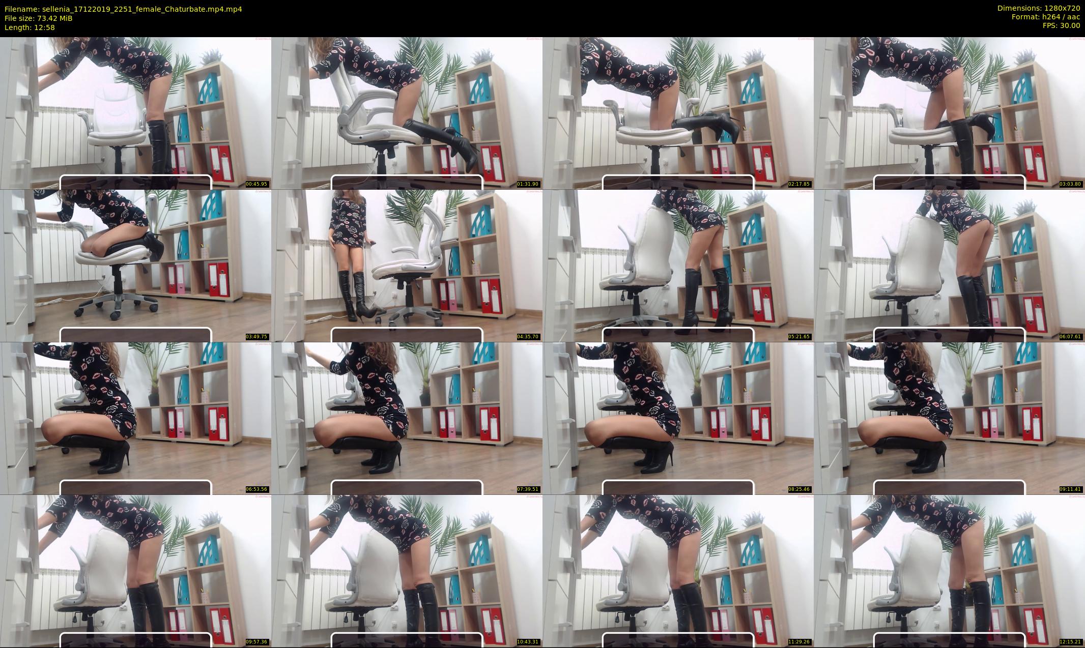 sellenia — 13 minute Chaturbate female cam show recording, 720p, Dec 17, 2019