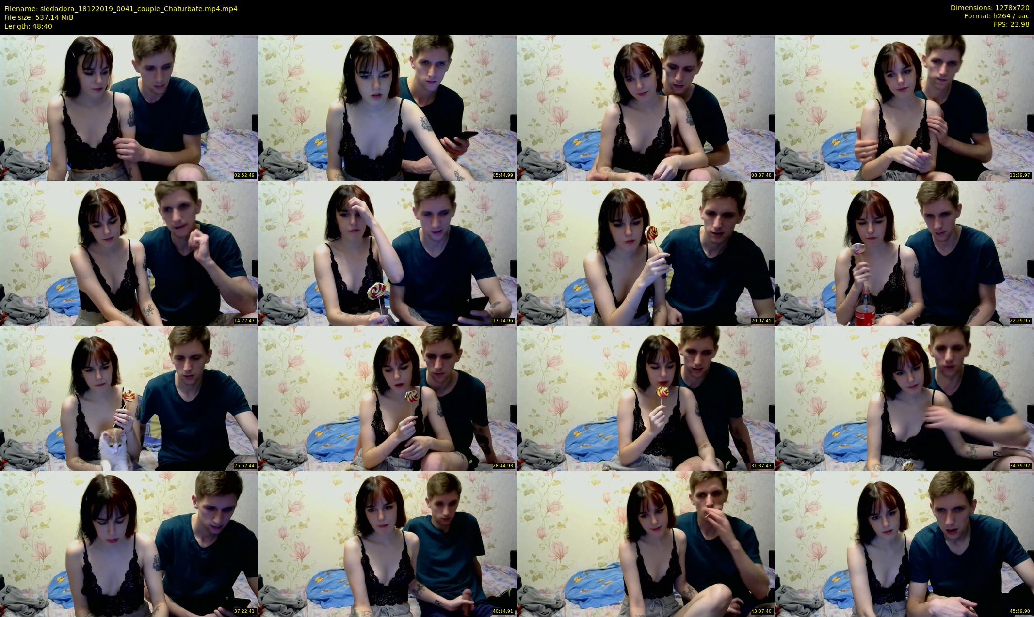 sledadora — 49 minute Chaturbate couple cam show recording, 720p, Dec 18, 2019