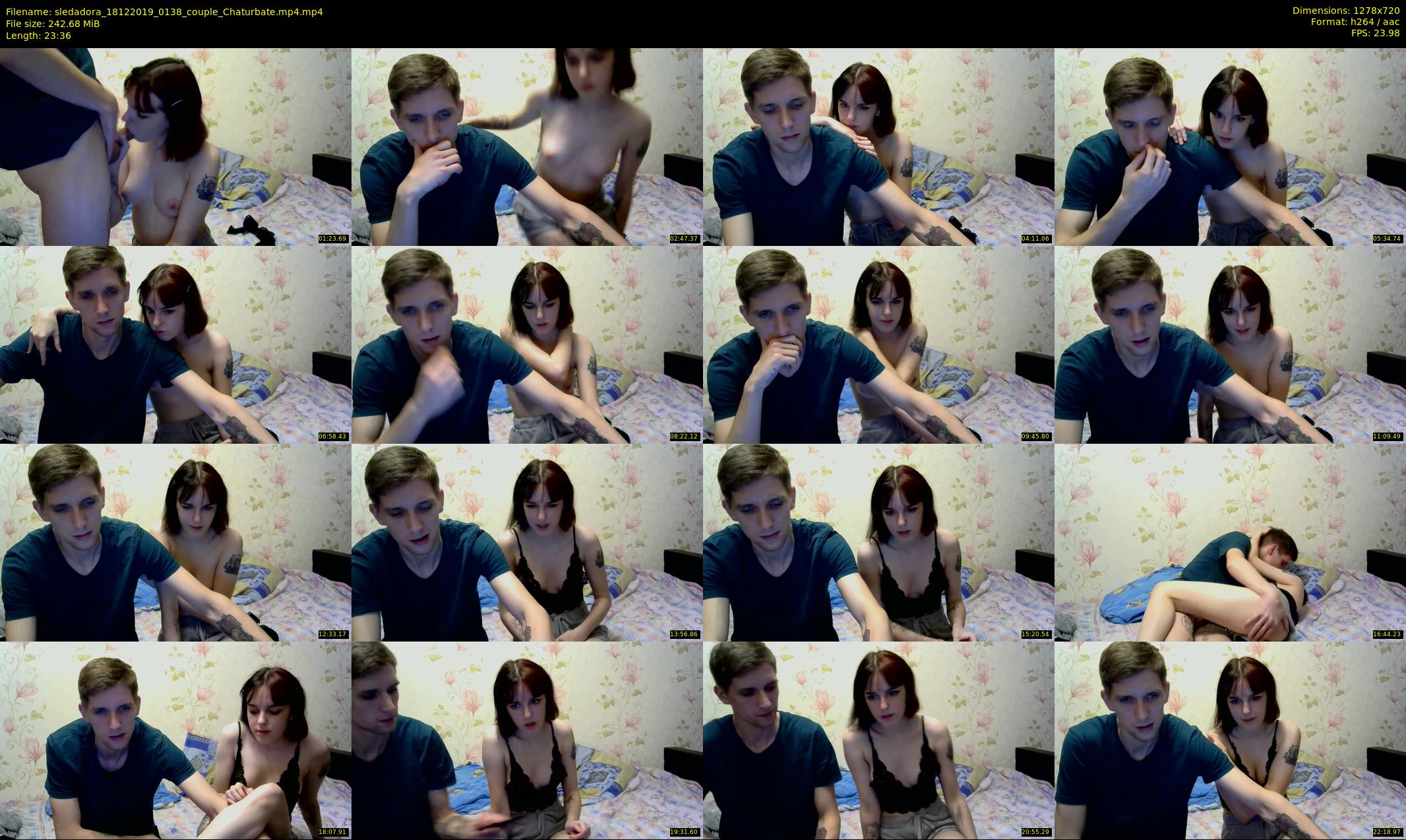 sledadora — 24 minute Chaturbate couple cam show recording, 720p, Dec 18, 2019