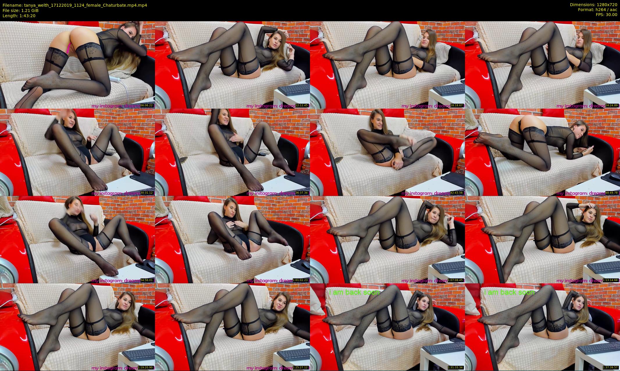 tanya_welth — 104 minute Chaturbate female cam show recording, 720p, Dec 17, 2019