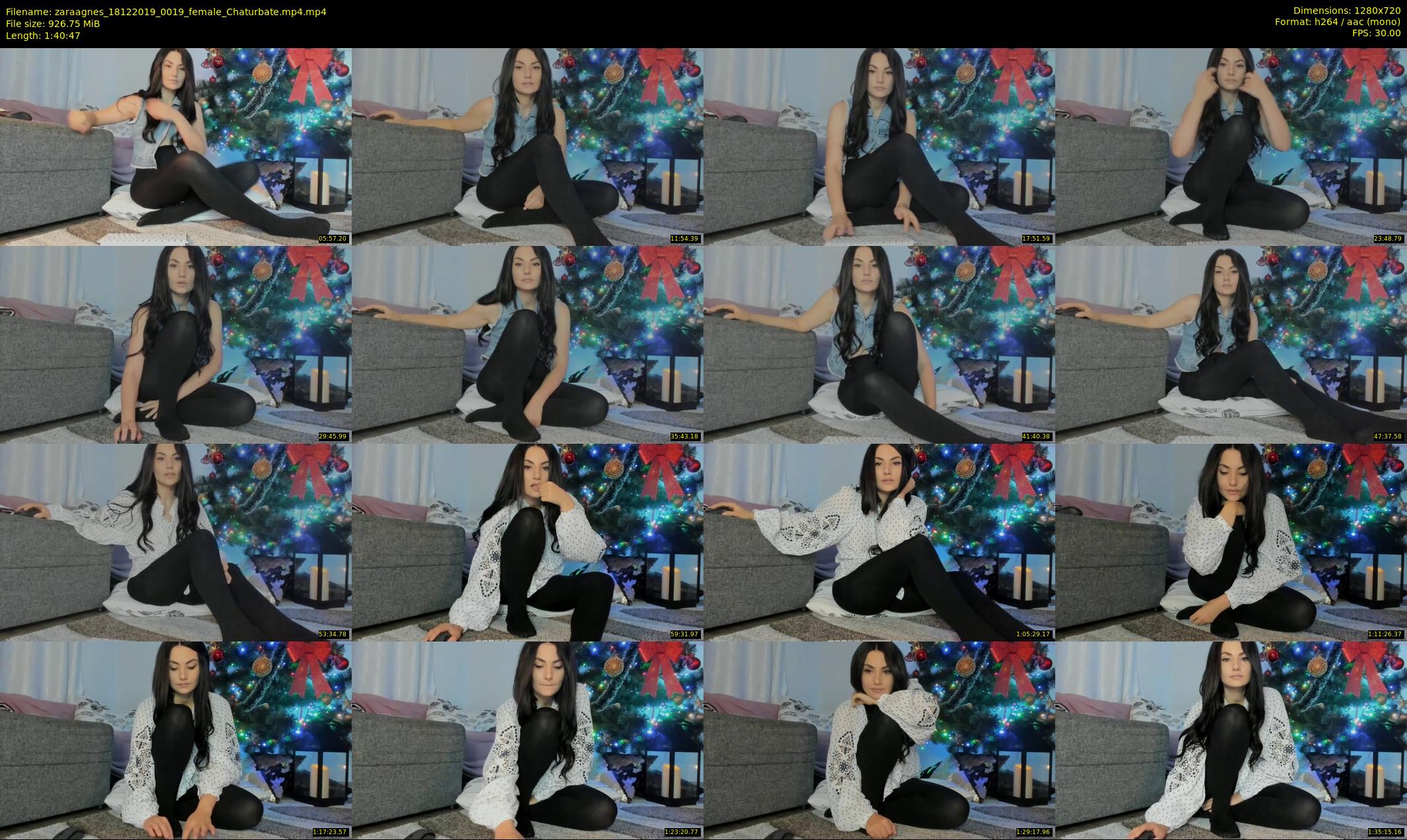 zaraagnes — 101 minute Chaturbate female cam show recording, 720p, Dec 18, 2019