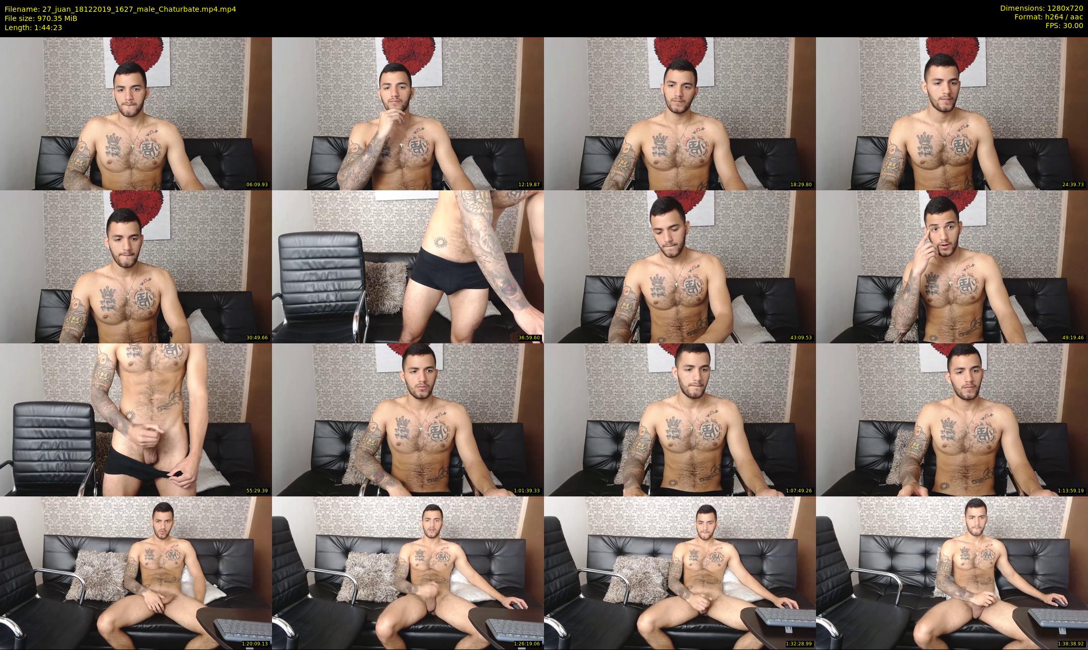 27_juan — 105 minute Chaturbate male cam show recording, 720p, Dec 18, 2019