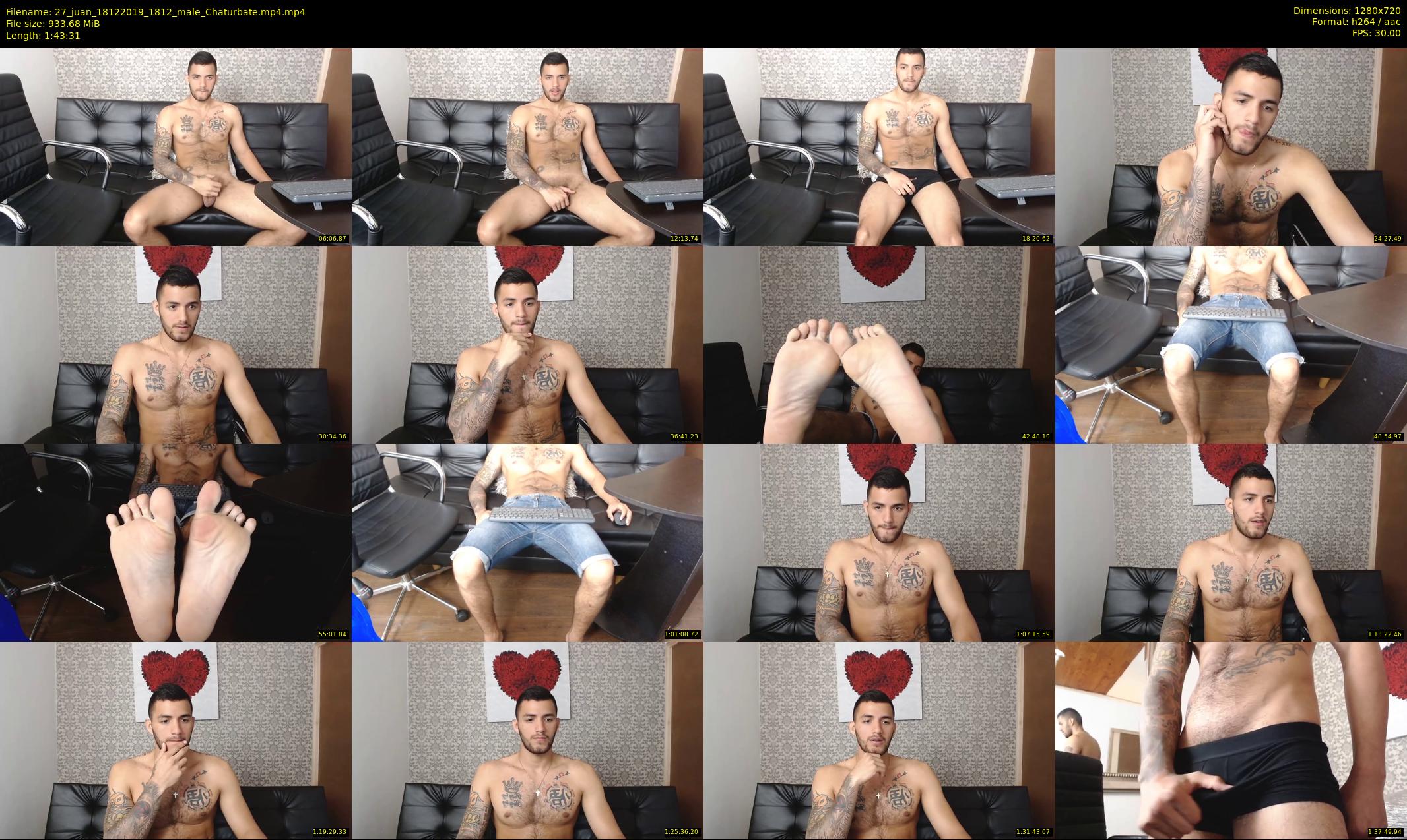 27_juan — 104 minute Chaturbate male cam show recording, 720p, Dec 18, 2019