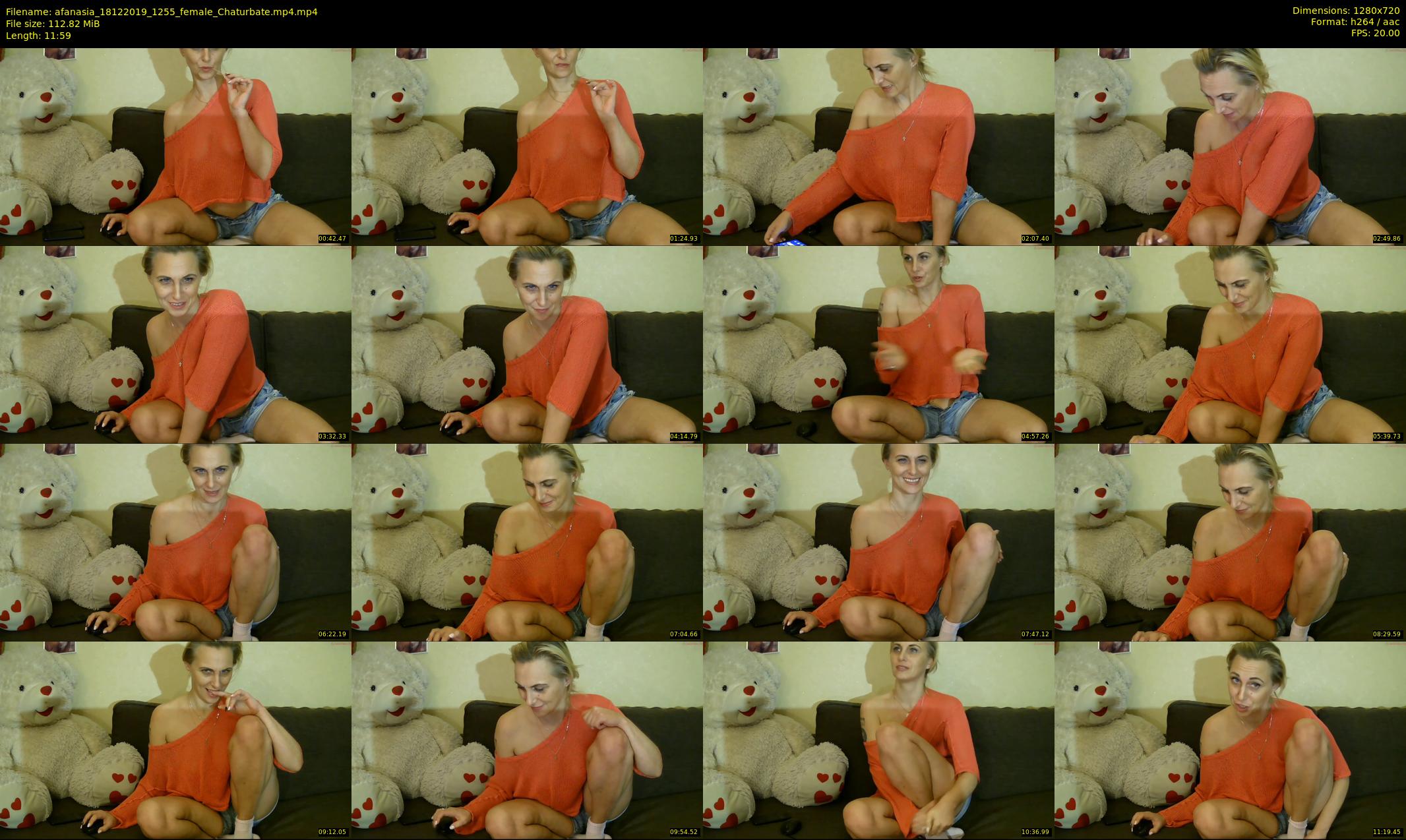 afanasia — 12 minute Chaturbate female cam show recording, 720p, Dec 18, 2019