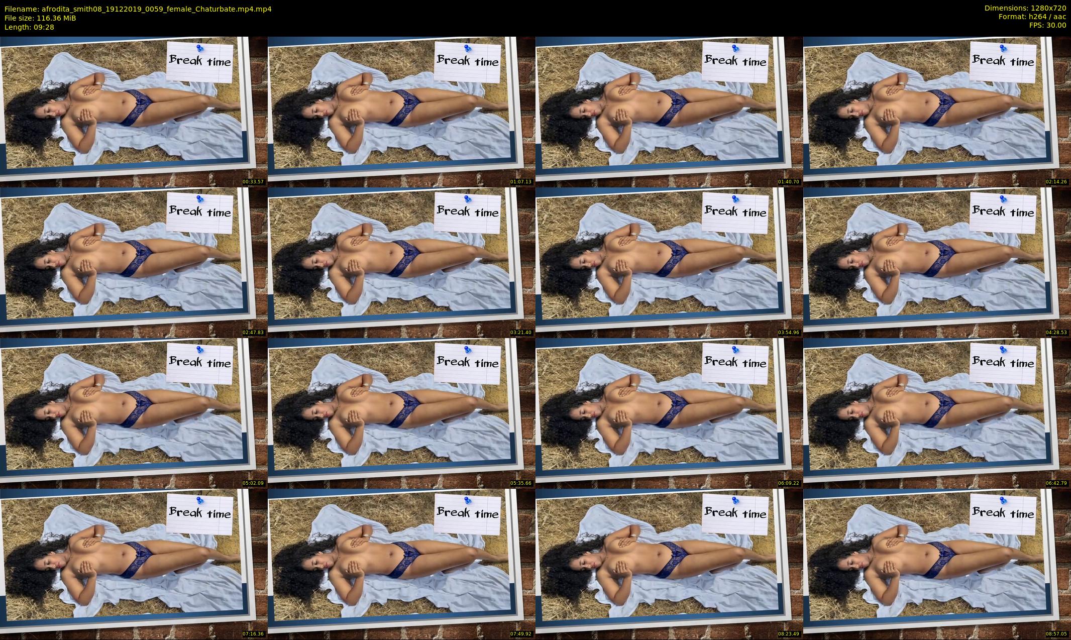 afrodita_smith08 — 10 minute Chaturbate female cam show recording, 720p, Dec 19, 2019