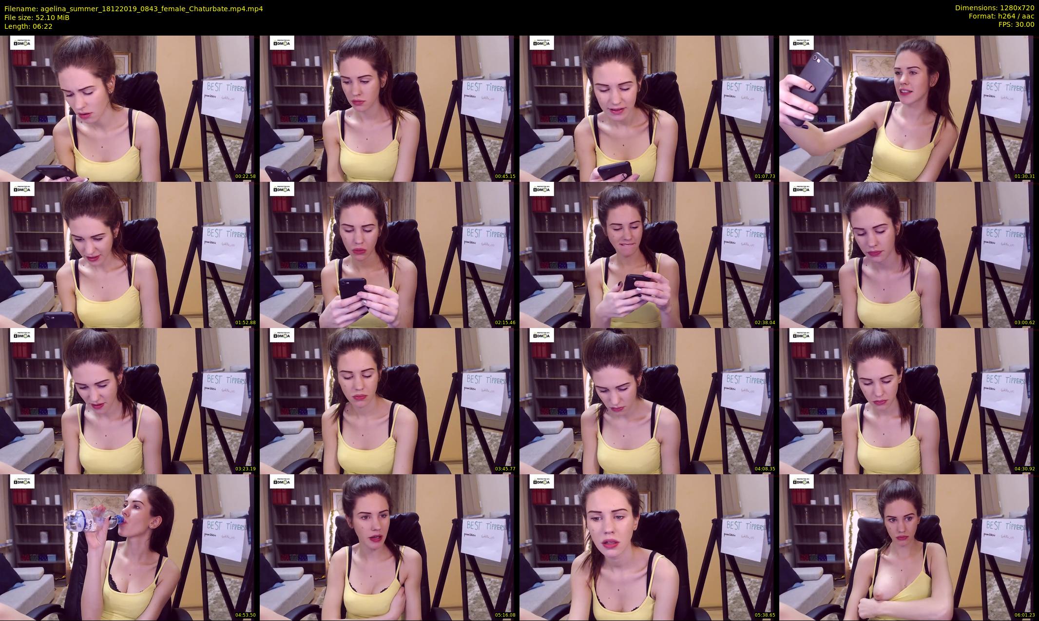 agelina_summer — 7 minute Chaturbate female cam show recording, 720p, Dec 18, 2019