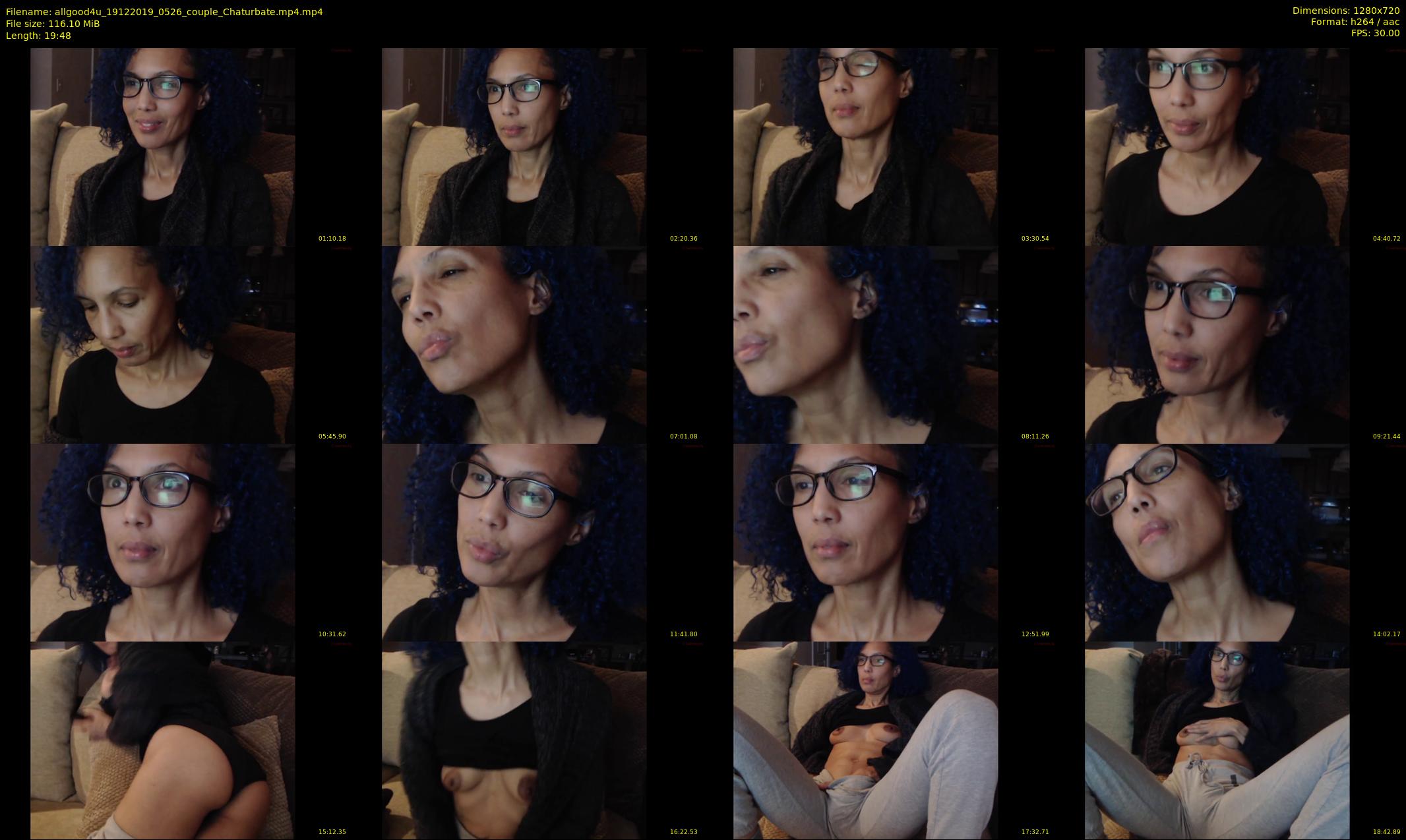 allgood4u — 20 minute Chaturbate couple cam show recording, 720p, Dec 19, 2019