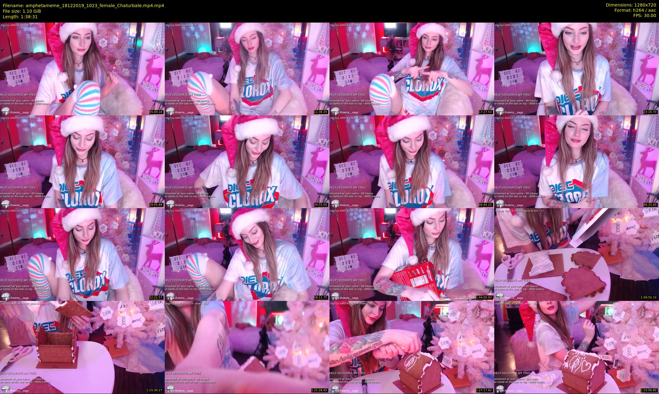 amphetameme — 99 minute Chaturbate female cam show recording, 720p, Dec 18, 2019