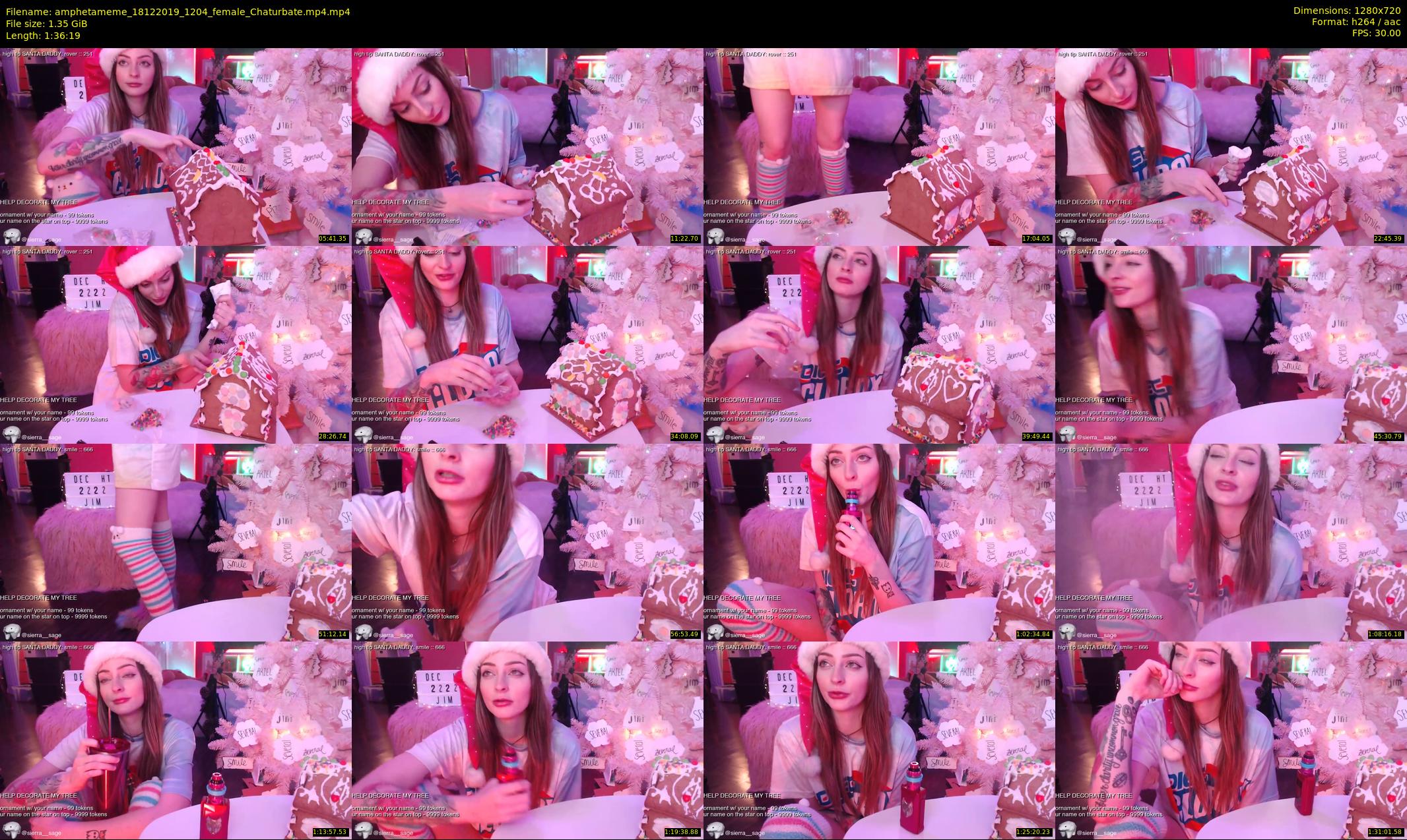 amphetameme — 97 minute Chaturbate female cam show recording, 720p, Dec 18, 2019