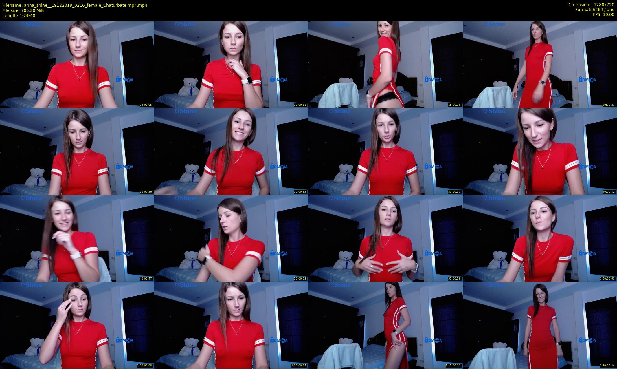 anna_shine_ — 85 minute Chaturbate female cam show recording, 720p, Dec 19, 2019
